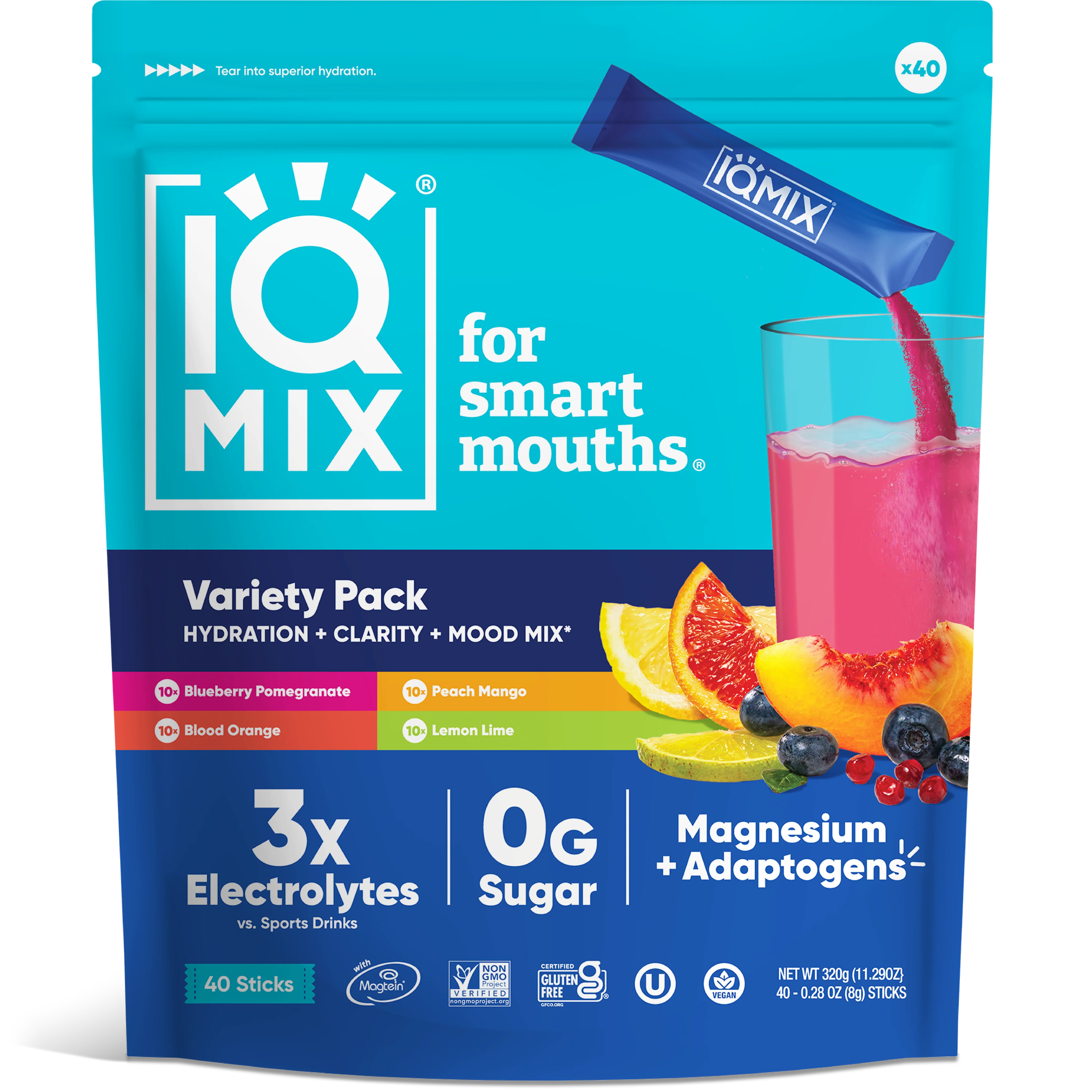 Superior IQMIX Variety 40 Bâtonnets Fine