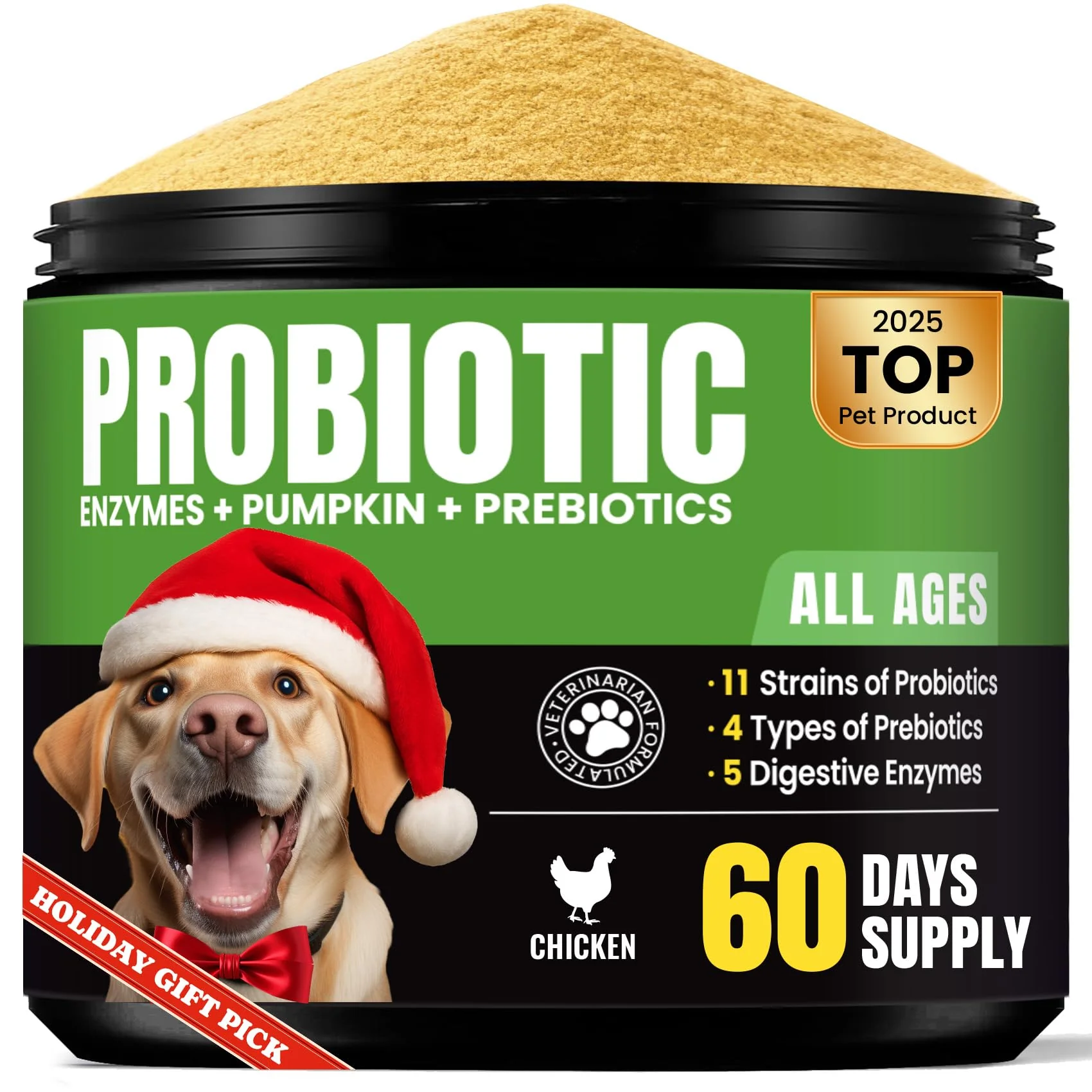 Exceptional BuddyCheer Probiotics for Dogs – 11 Strains 60 Packets 2-Month Supply Digestive Support Flexible