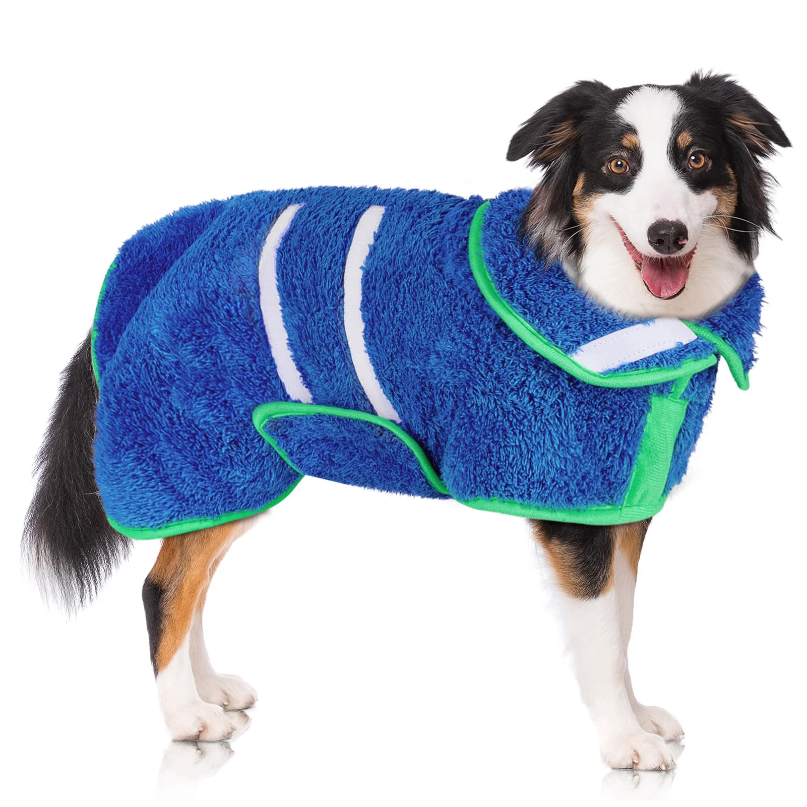 World-Class Unicorn Catcher Dog Bathrobe — Ultra-Absorbent Quick-Dry Fleece Robe S-XXL Safe
