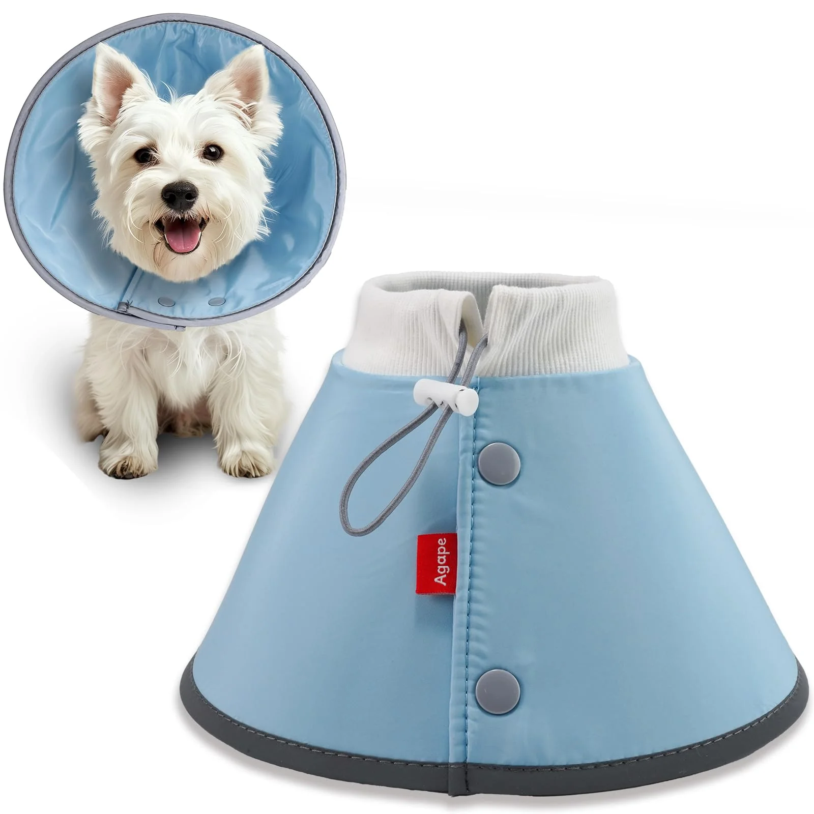 Responsible Agape Soft Dog Cone for Small Dogs Cats Lightweight Recovery Collar Adjustable E-Collar Exceptional