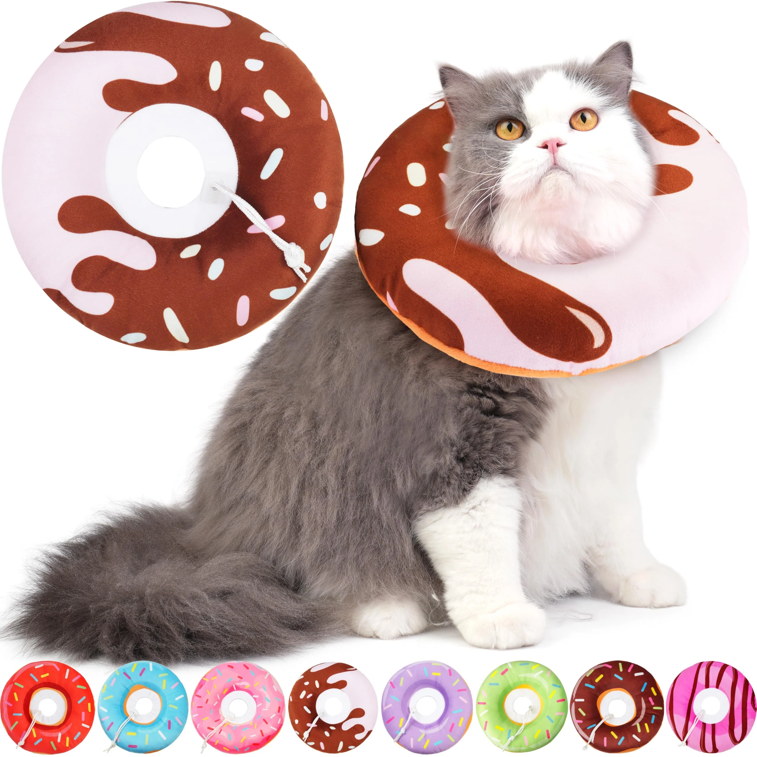 Verified Hpetppy Cat Cone Collar Soft — Adjustable Donut Recovery Collar for Cats Environmentally Friendly