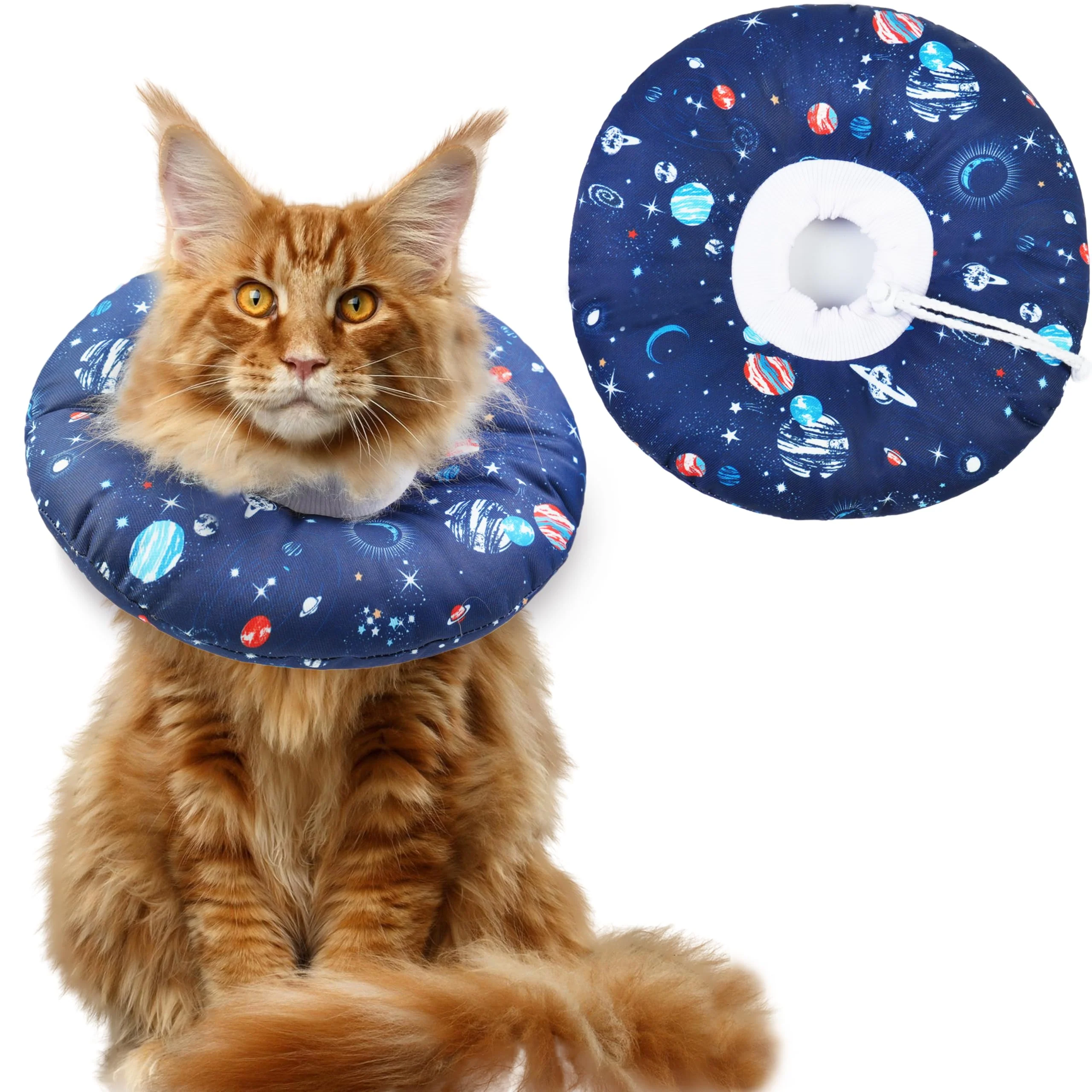 High-Quality Hpetppy Cat Cone Collar – Soft Waterproof Recovery Collar for Wounds Post-Surgery Comfortable