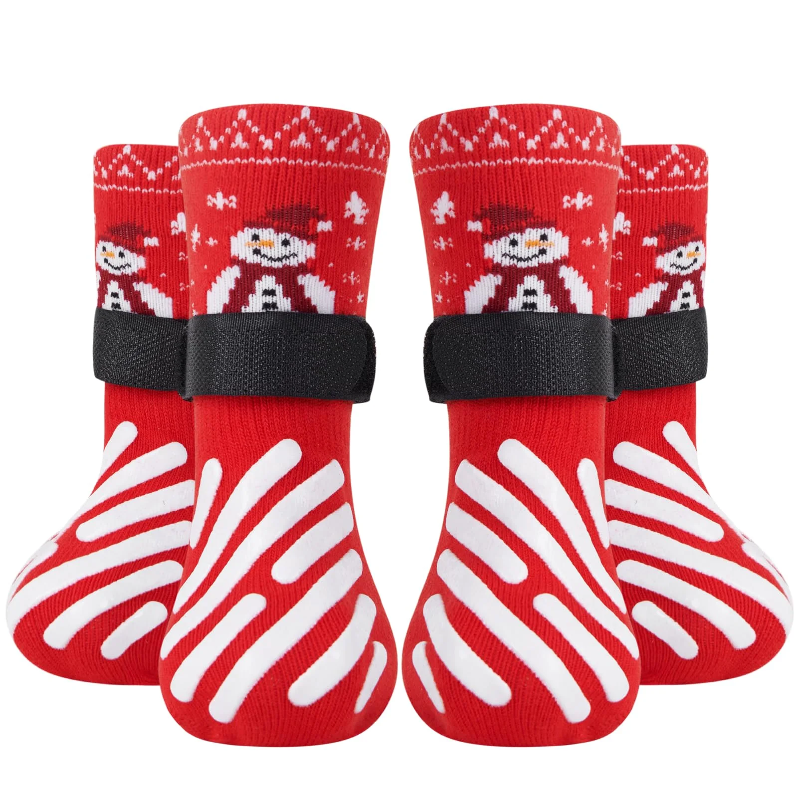 Easy-to-Use LOOBANI Christmas Anti-Slip Dog Socks – Traction Paw Protection Stylish