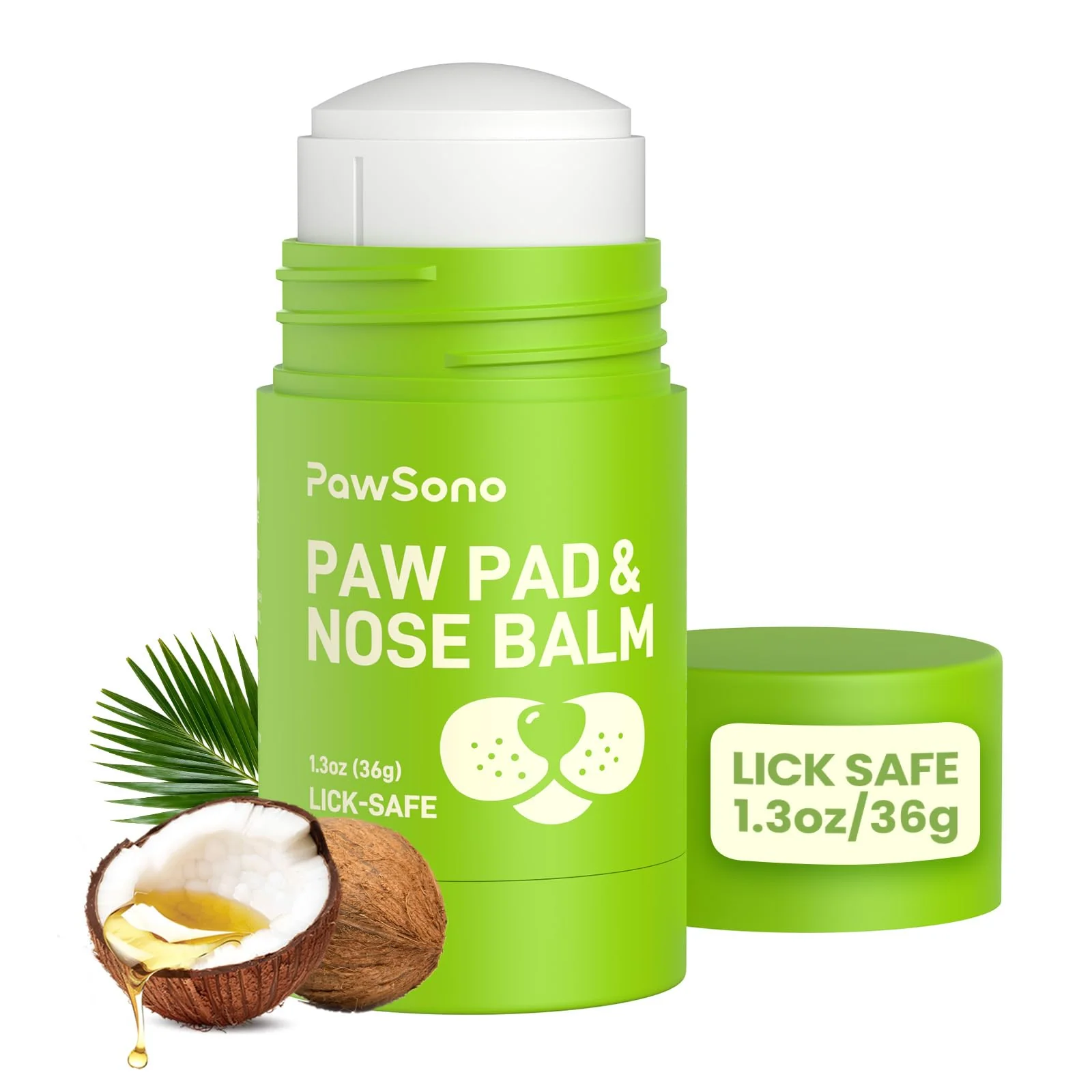 Convenient PawSono Lick-Safe Paw Nose Balm – All-Natural Moisturizer 1.3 oz Professional
