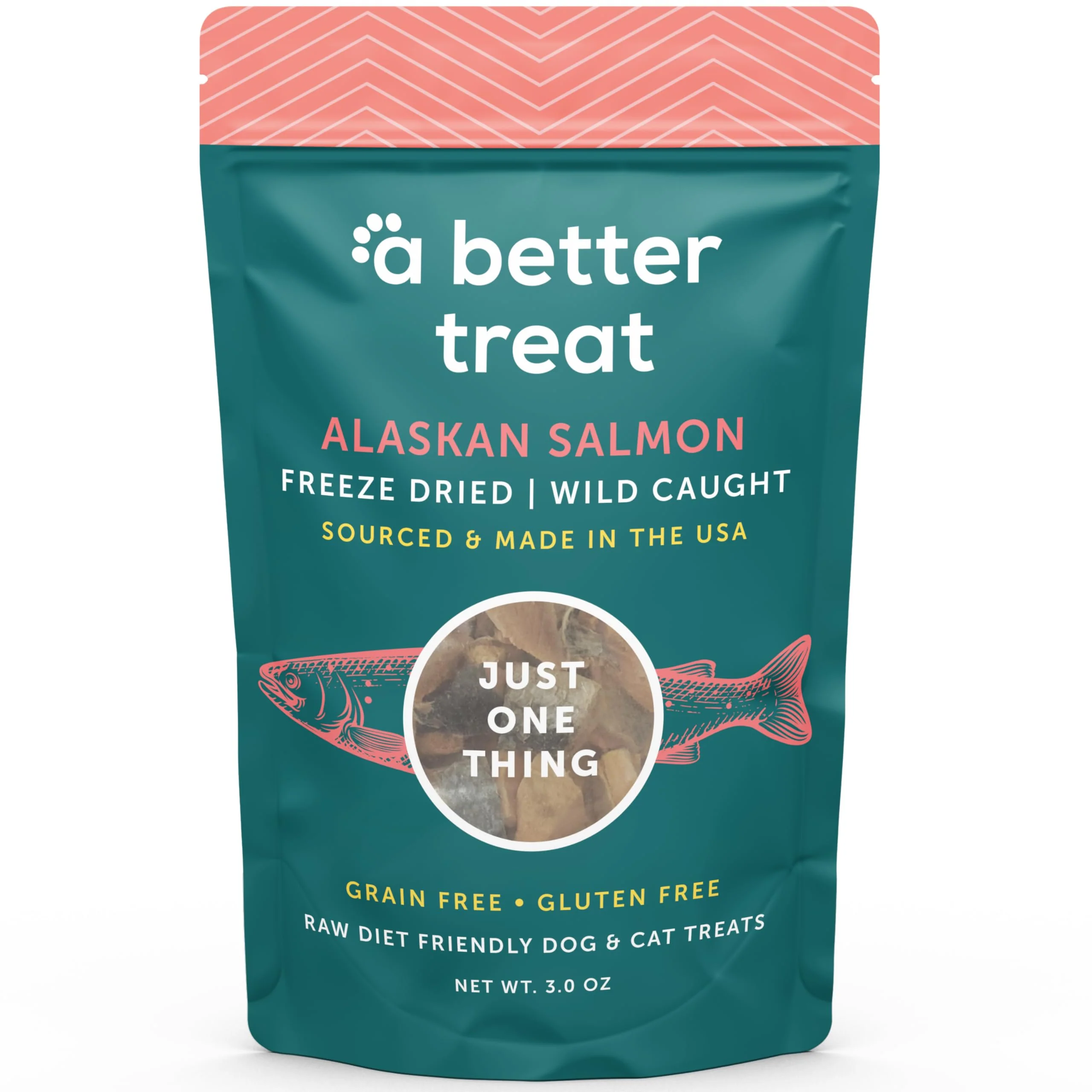 Environmentally Friendly A Better Treat ze Dried Salmon Dog Treats – Wild Caught Single Ingredient USA Made Smart