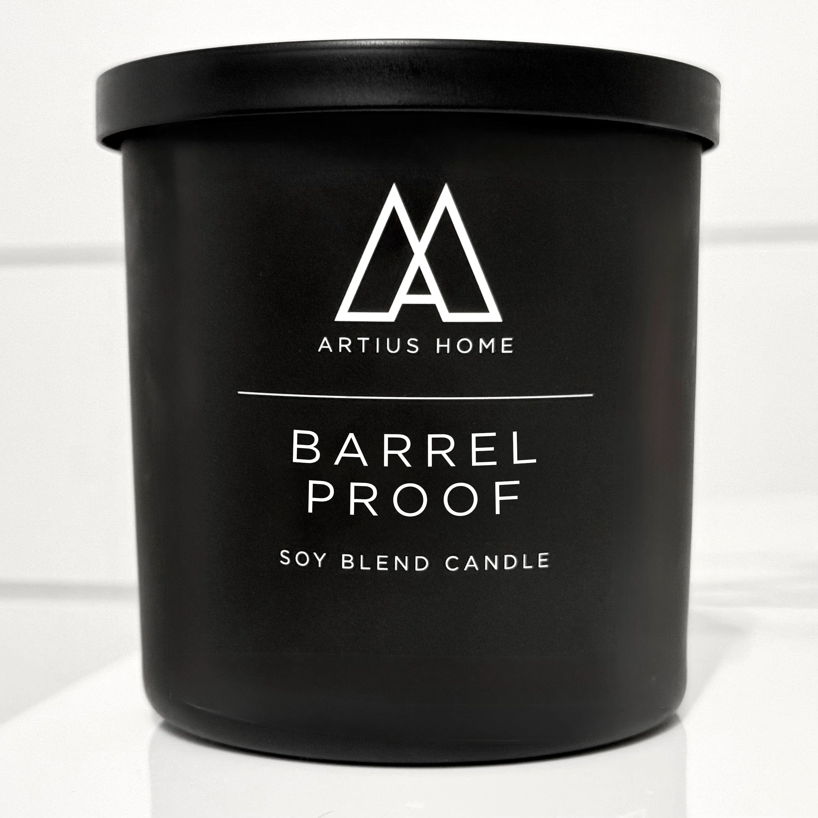 Exclusive Bougie à Mèche en Bois Barrel Proof – Chaleur Whiskey Chêne et Bourbon 10 oz Official