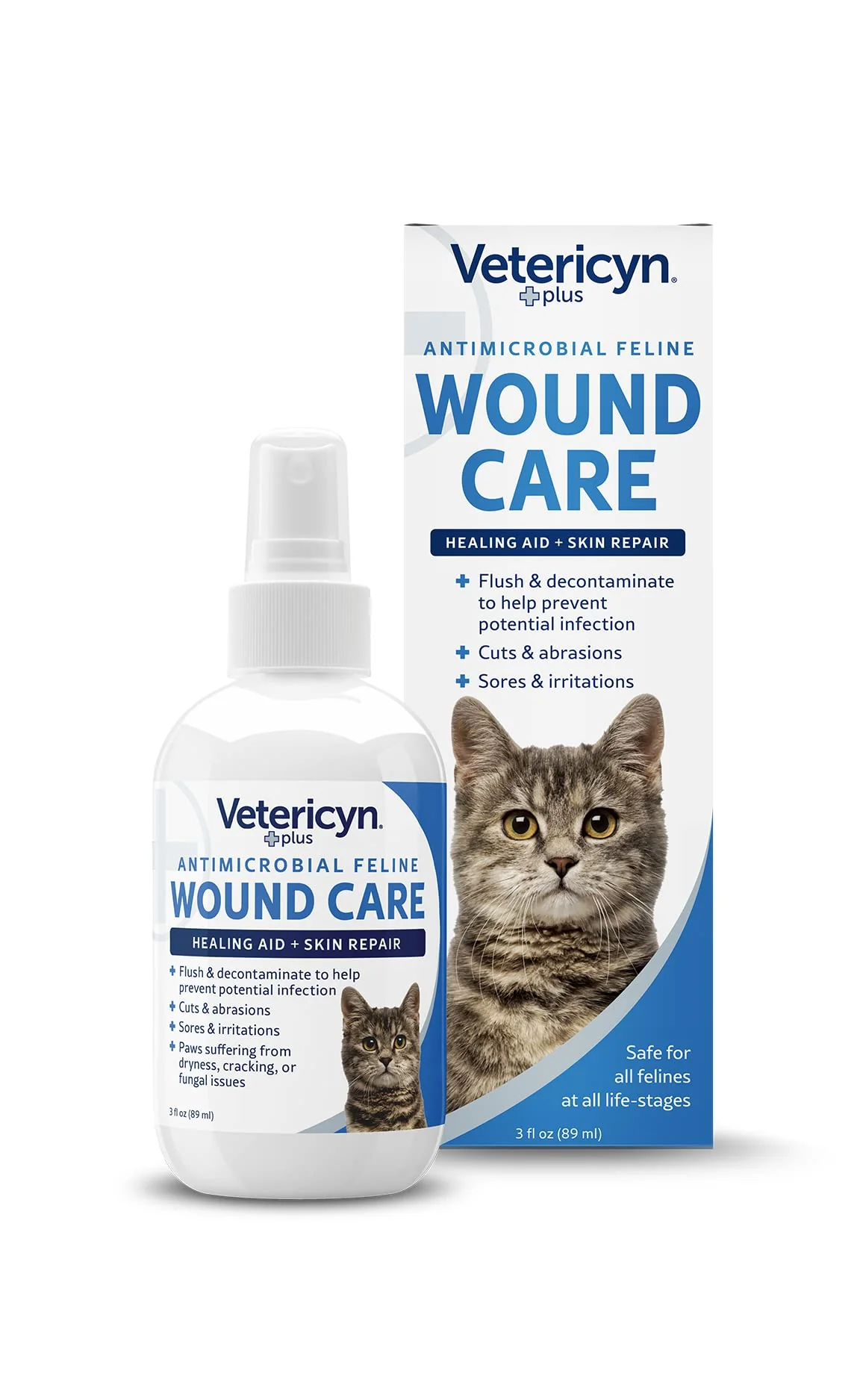 Elite Vetericyn Plus Cat Wound Care Spray Safe Non-Toxic Wound Skin Care for Cats – 3 oz Excellent