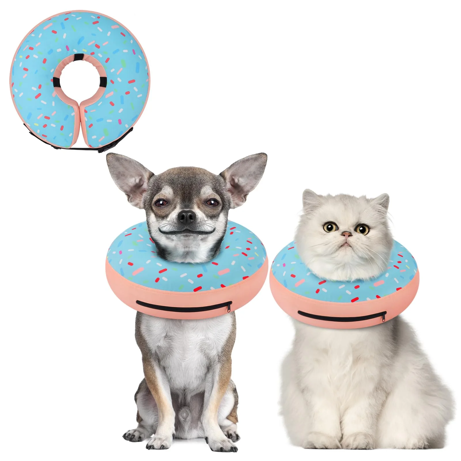 User-Friendly Supet Inflatable Dog Cone Collar for Small Dogs – Soft Adjustable Recovery Genuine