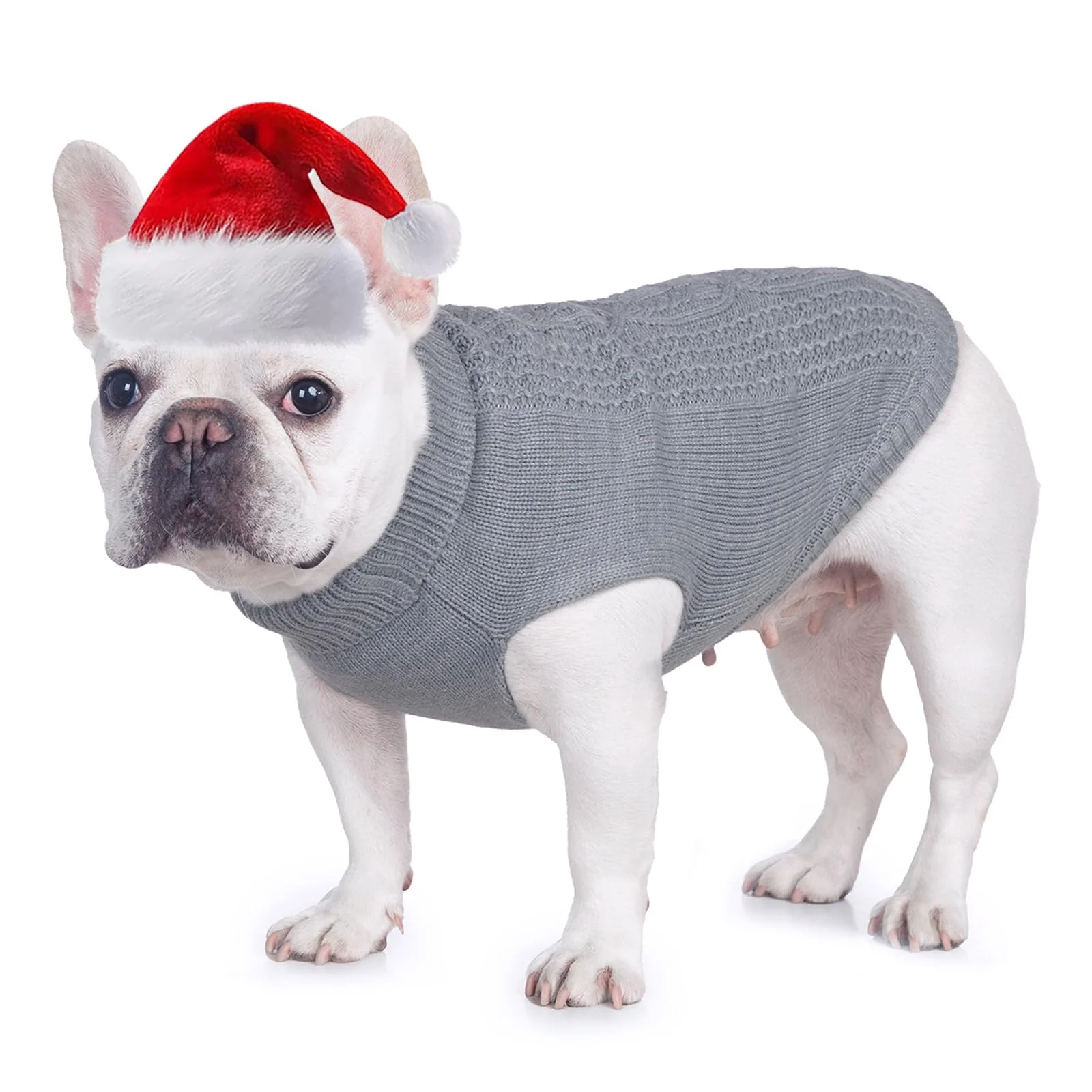 Functional Jnancun Stretchy Cat Sweater 17 Colors 6 Sizes Winter-Ready Knit for Cats Kittens Grey XX-Large Professional