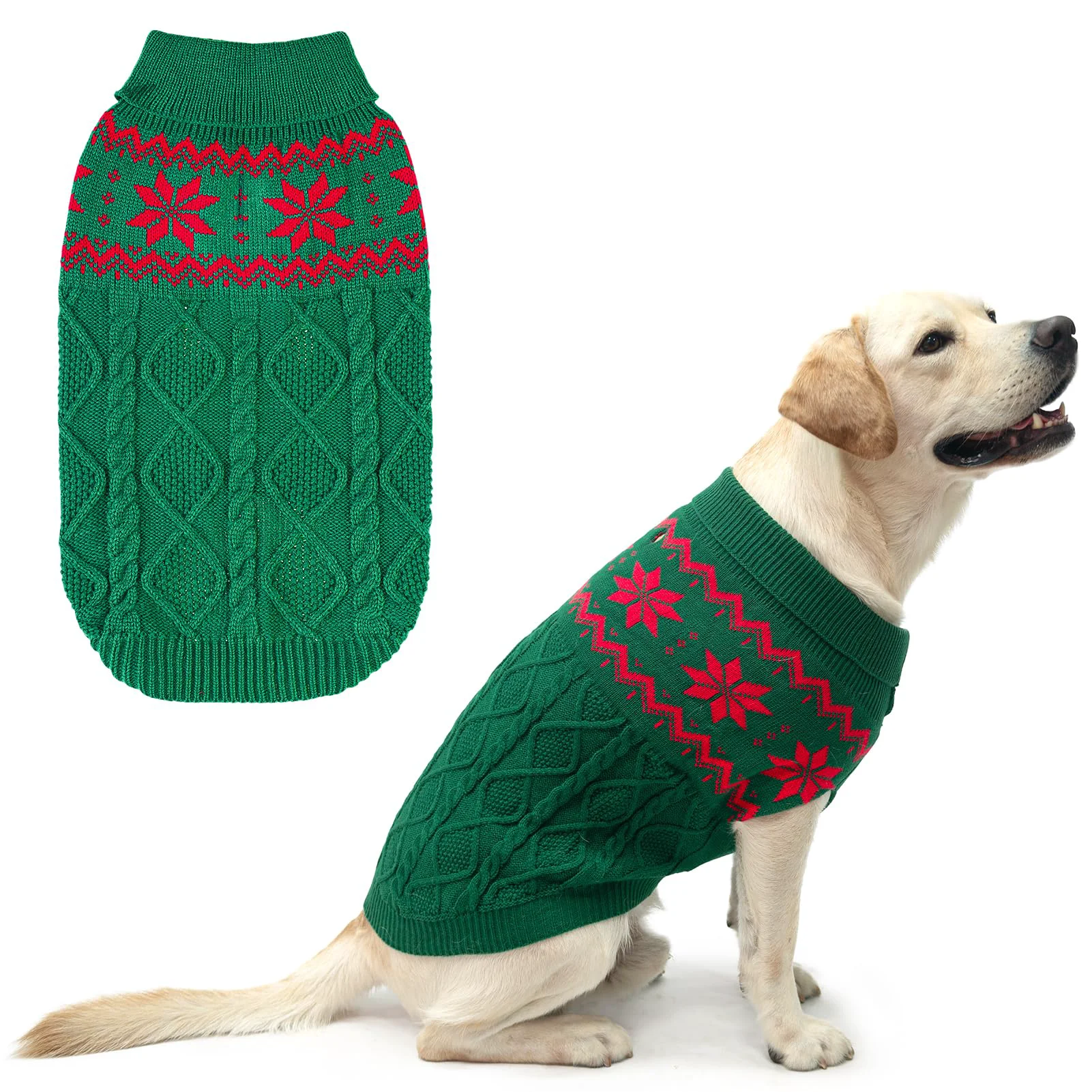 Trendy SCIROKKO Warm Winter Dog Sweater – Cozy Acrylic Knit for Small Medium Large Dogs First-Class