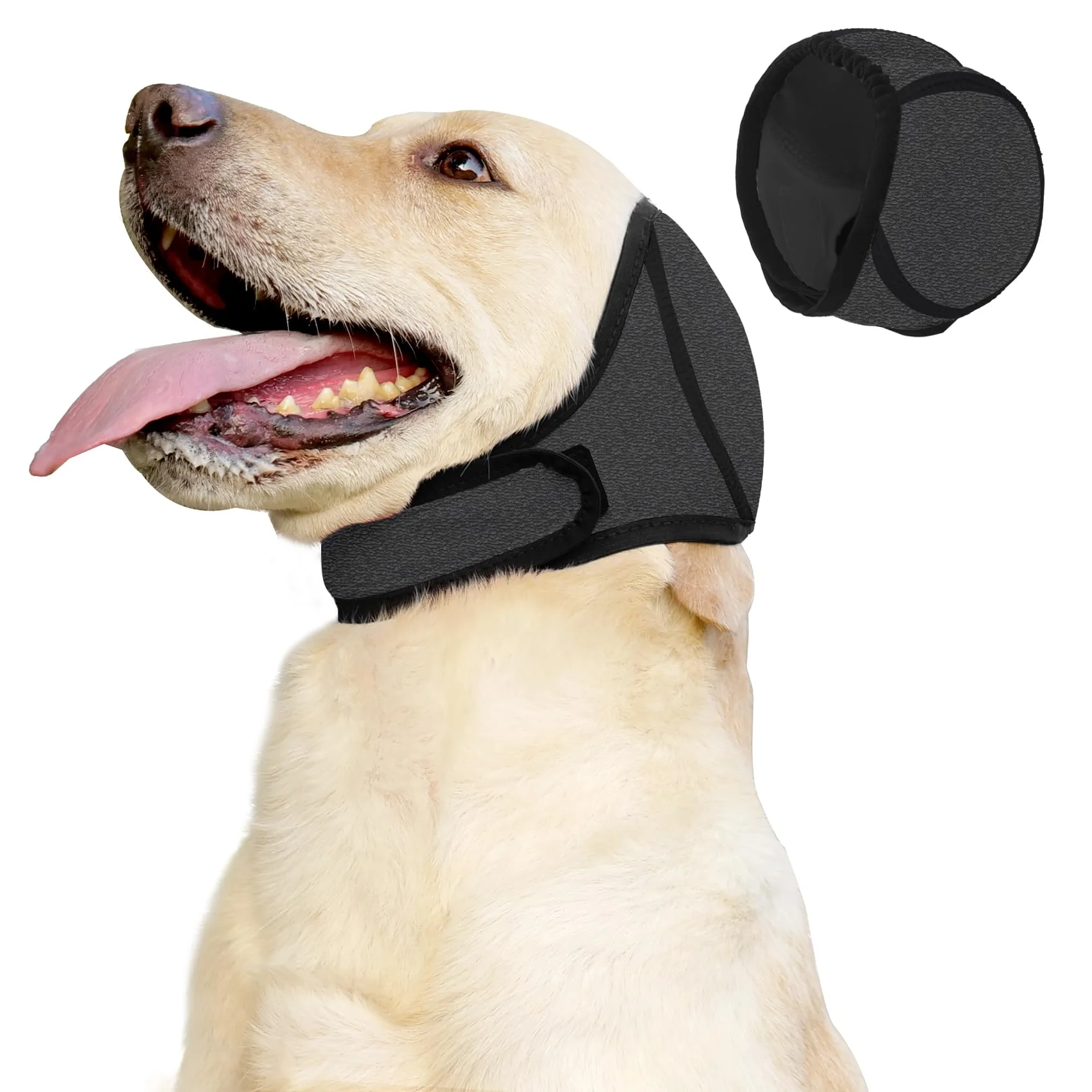 Casual JOHNBOLIN Dog Ear Muffs No Shake Ear Wrap — Calming Waterproof Ear Protector for Grooming Bathing Swimming Organic