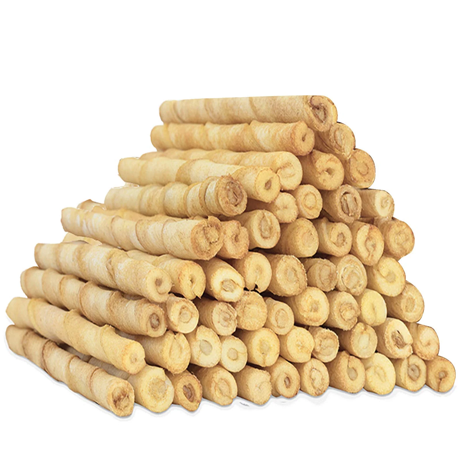 Enhanced MON2SUN Dog Rawhide Twist Sticks – Chicken Flavor 5-Inch for Puppies Small Dogs 60 Count Breathable