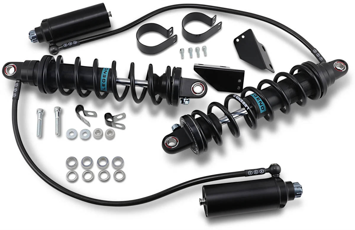 Lightweight LEGEND SUSPENSION REVO ARC Remote Reservoir Shocks – Heavy Duty – Black – 13 1310-1887 Natural