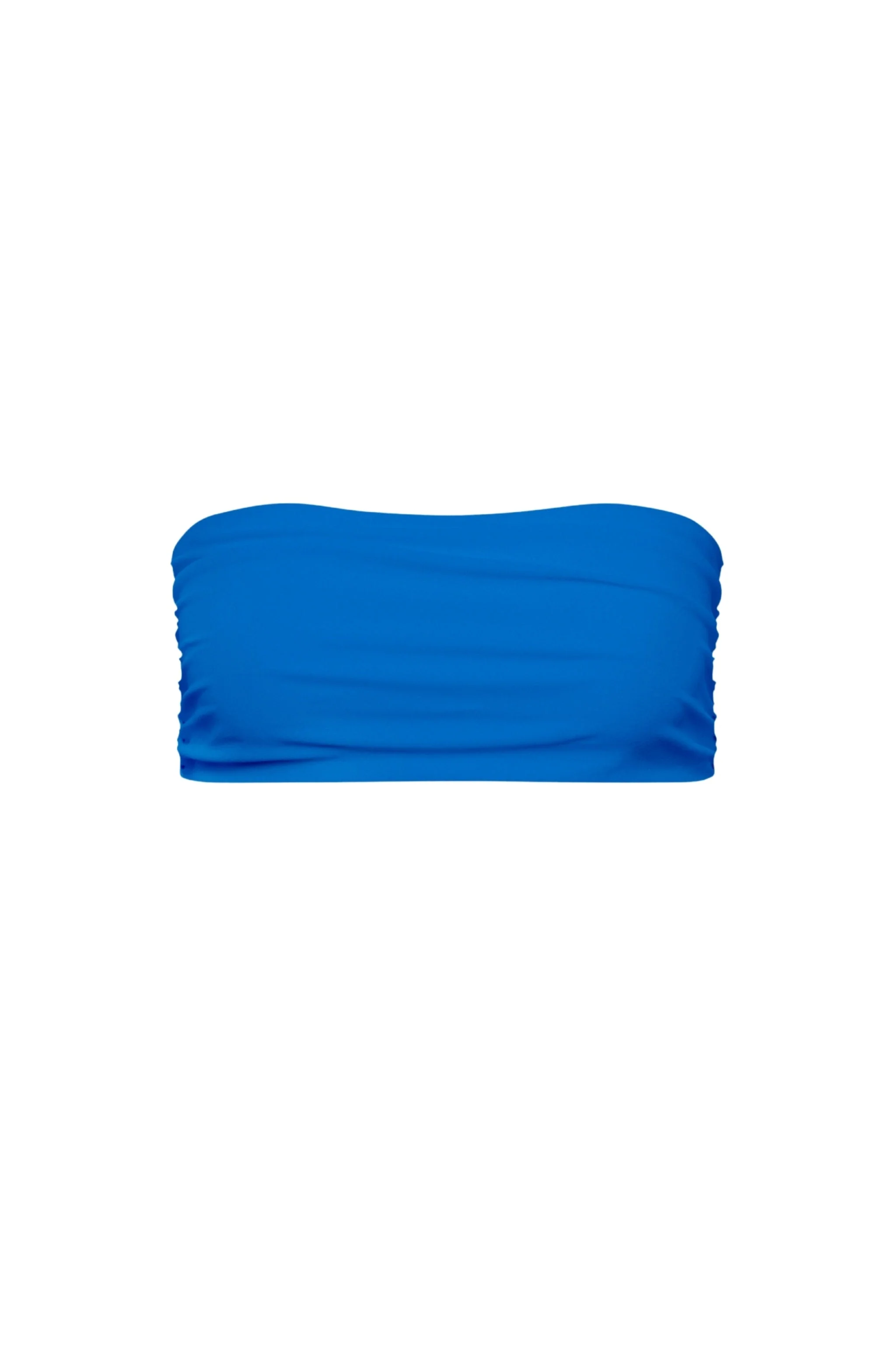 Genuine Haut de bikini bandeau Capri froncé bleu Responsible