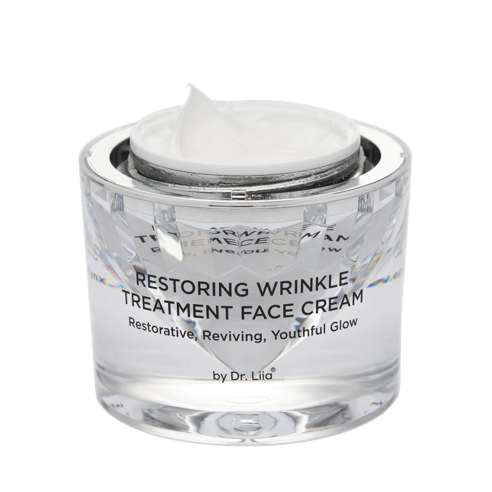 Premium Material Crème Visage Restauratrice Anti-Rides – Formule Anti-Âge Végétalienne Hypoallergénique Sans Gluten Pure