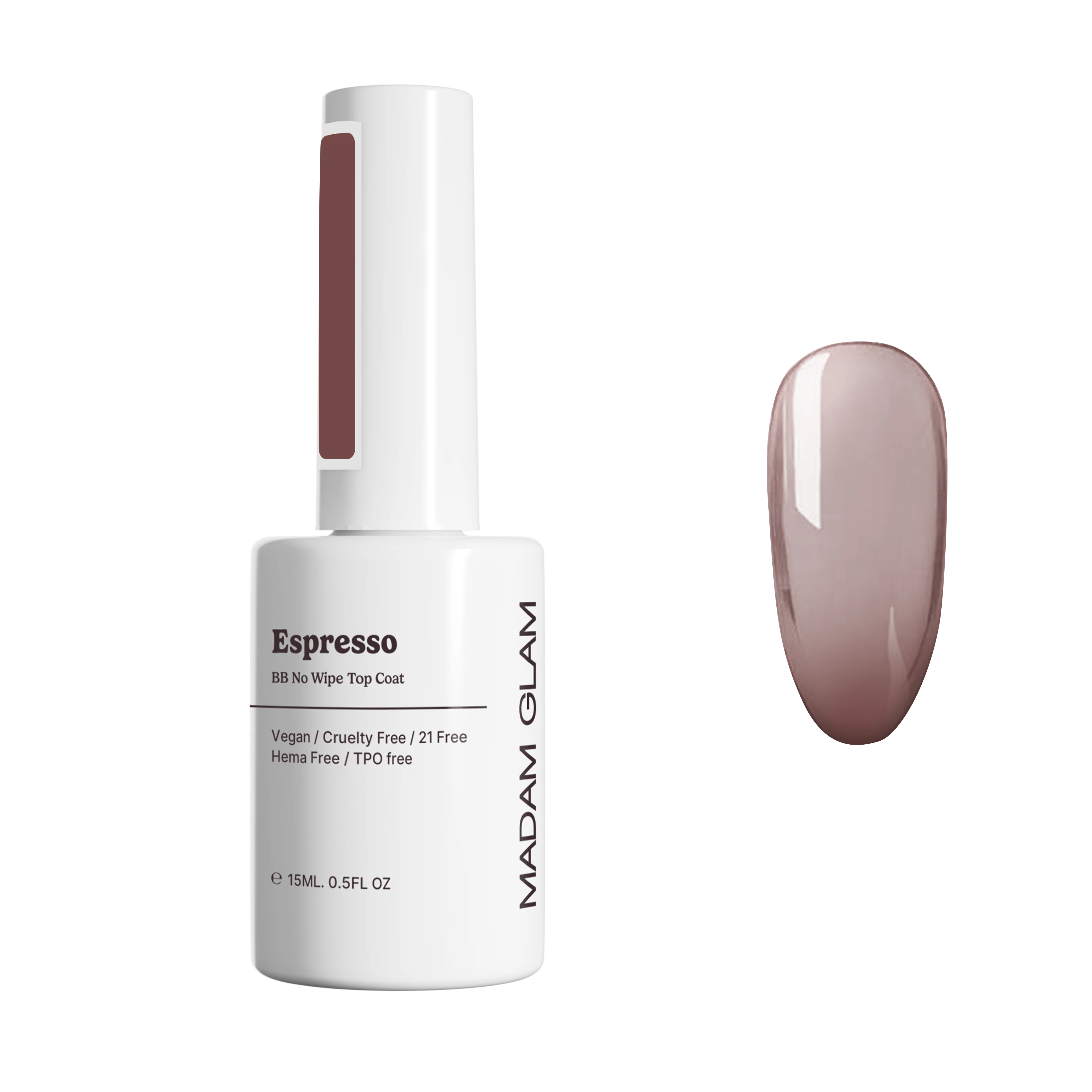 Smooth Top Coat Espresso BB sans résidu Lightweight