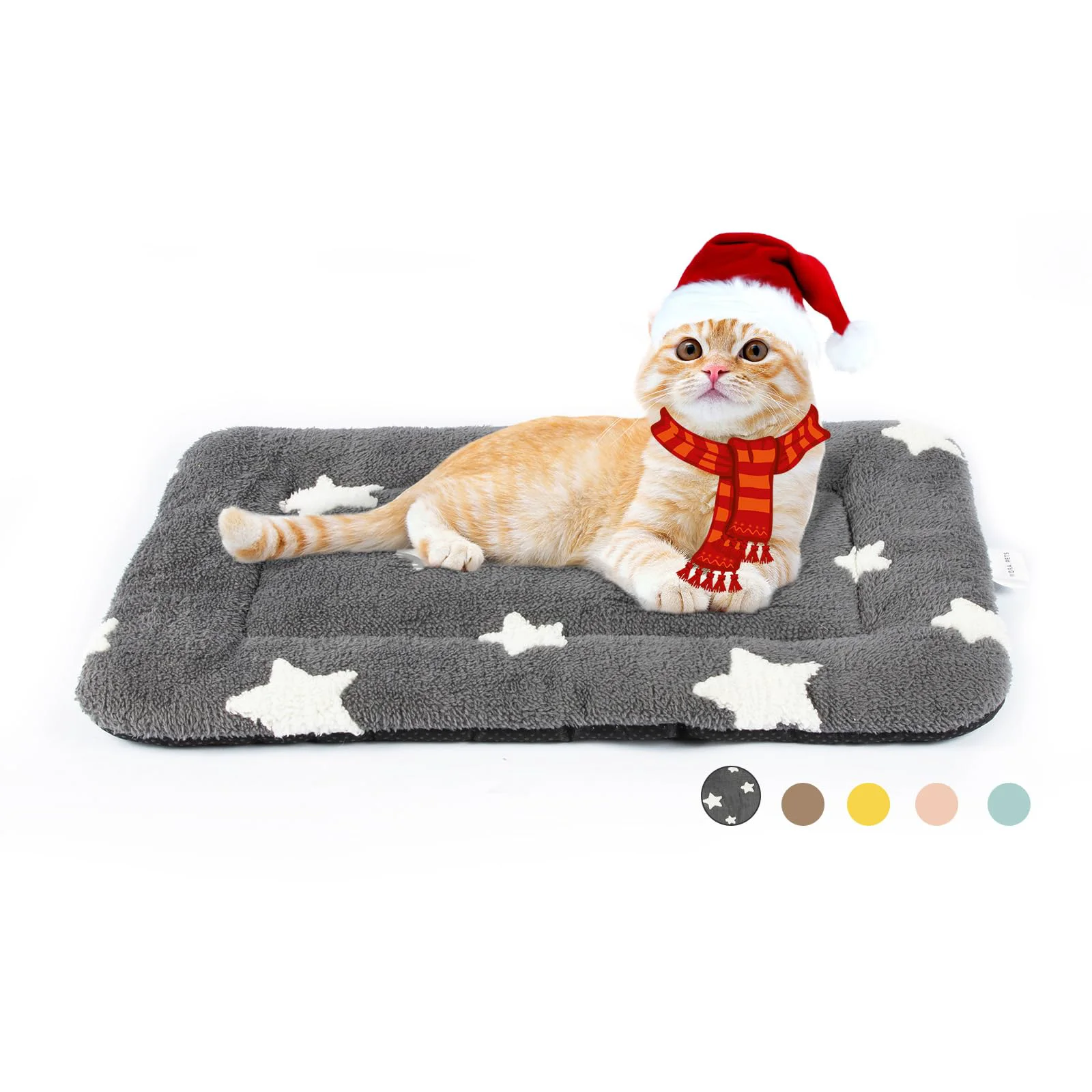 Consistent Mora Pets Cat Bed 22×13 – Washable Crate Pad for Indoor Cats Small Dogs Anti-Slip Grey Traditional