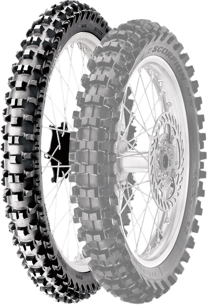 Premium PIRELLI Tire – Scorpion™ XC Mid Soft – Rear – 110 100-18 – 64M 3556600 Safe