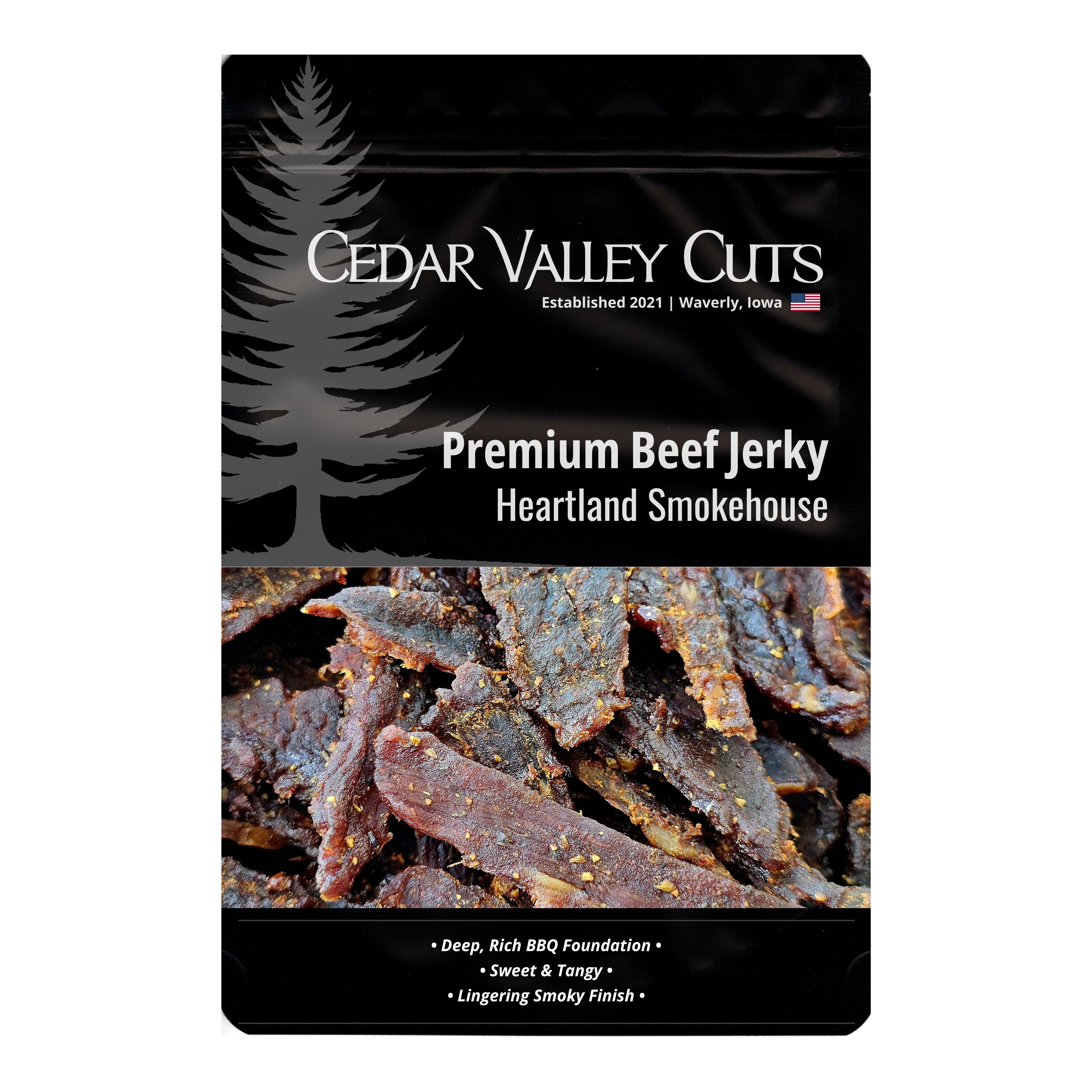 Efficient Sac de bœuf séché de qualité supérieure Heartland Smokehouse BBQ Expertly Made