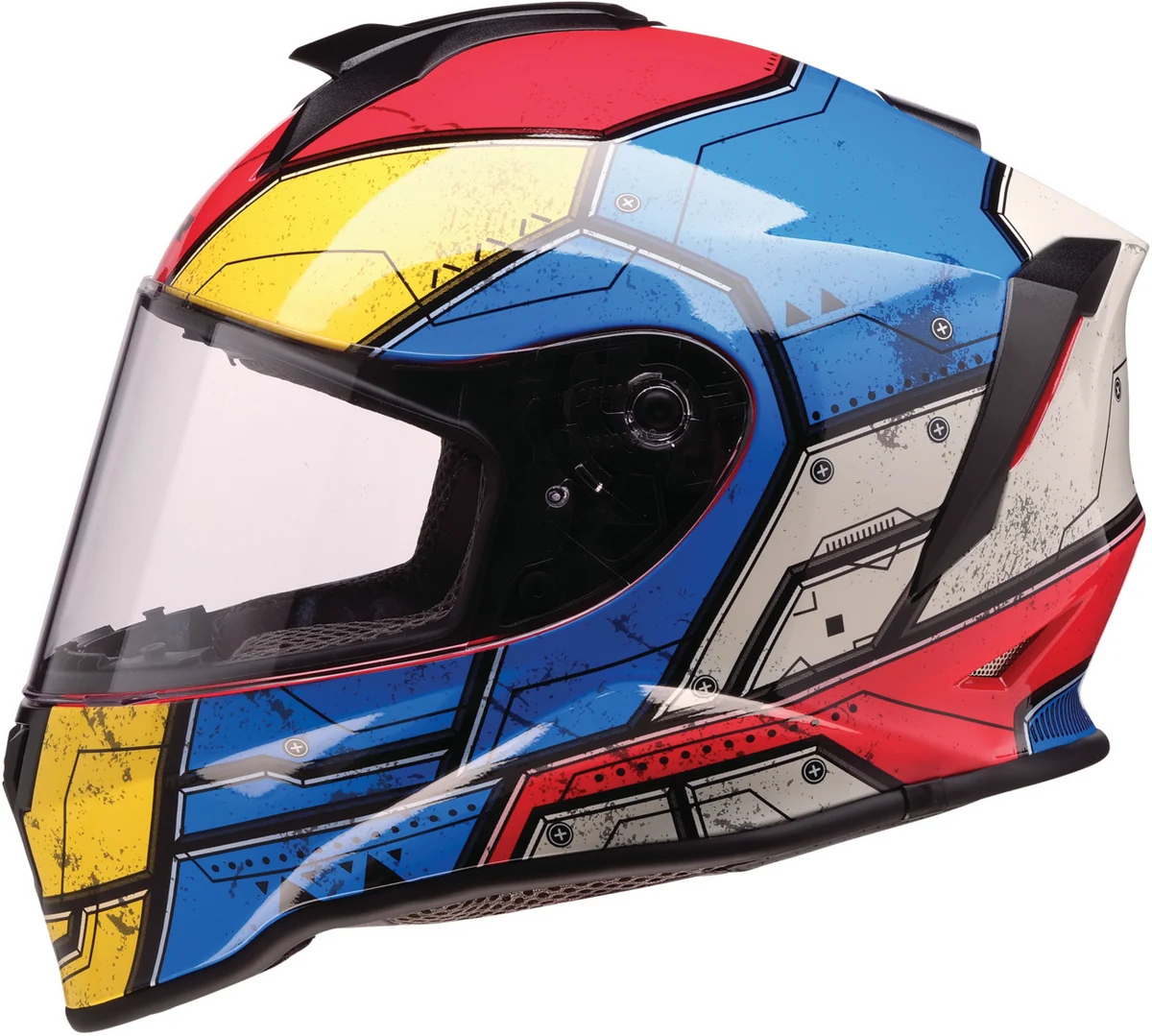 Convenient Z1R Youth Warrant Helmet – Sentinel – Blue – Medium 0102-0293 Detailed