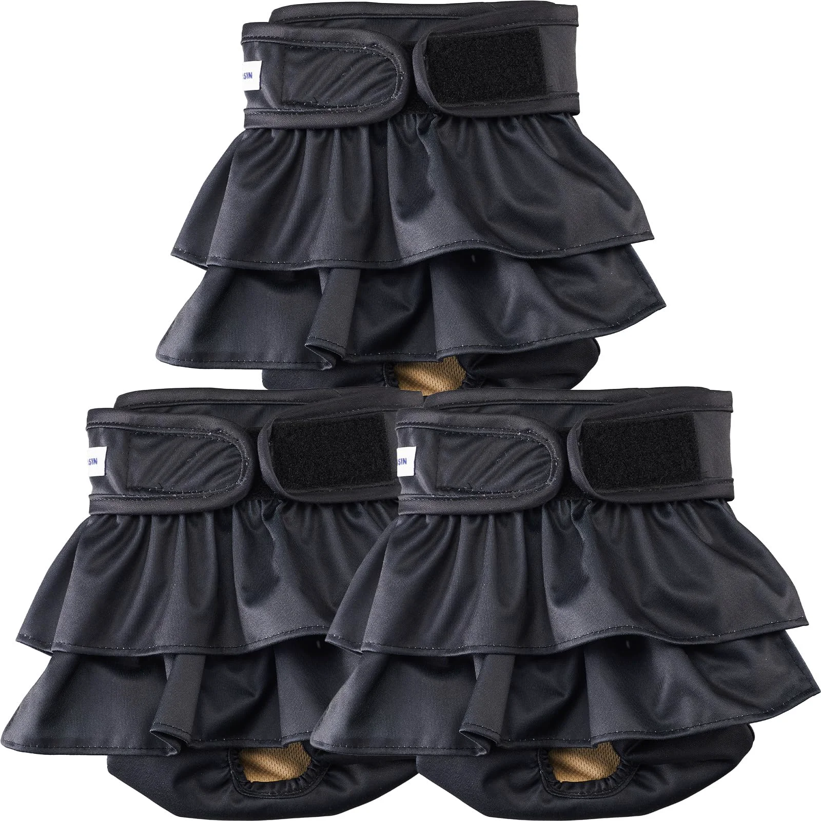 Soft VUNCESSIN Reusable Female Dog Diapers Large – Pack of 3 Washable Leak-Proof Detailed