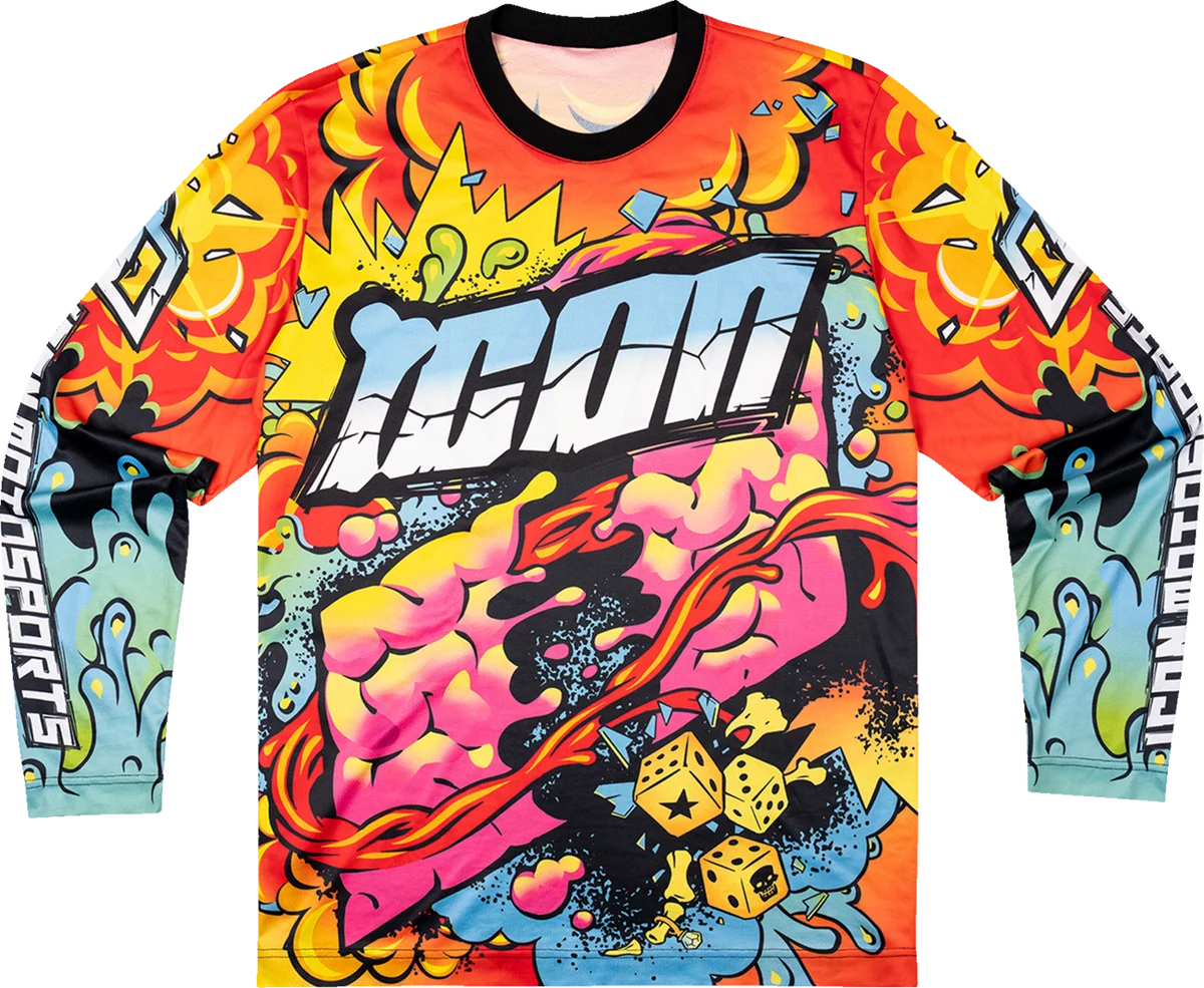 Reusable ICON Scatterbrain Jersey – Black – Medium 2824-0111 Detailed