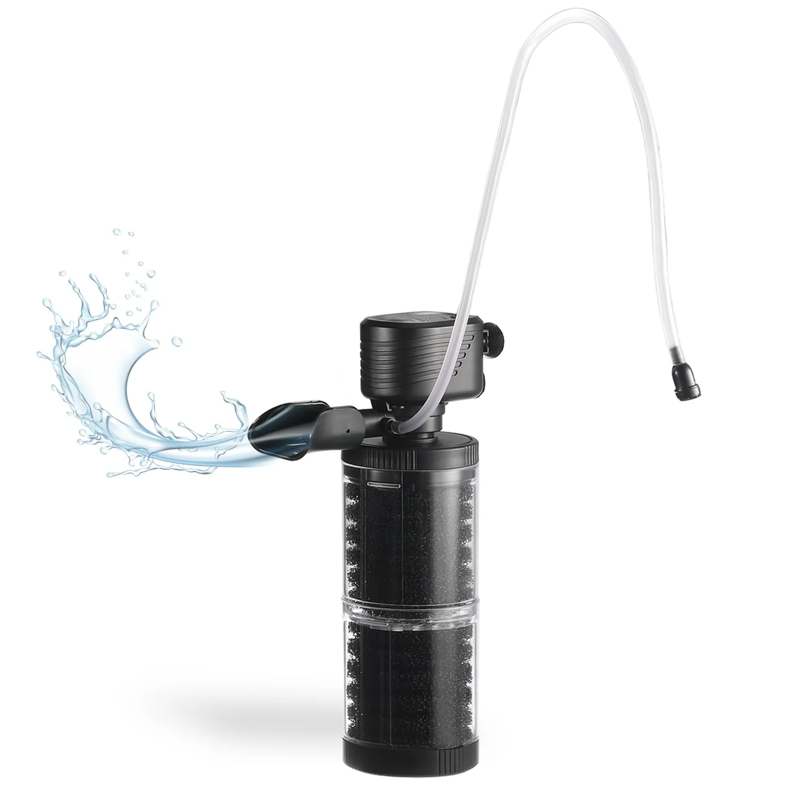 Premium Material SainSmart XpertMatic 15W Aquarium Filter — 238 GPH 2-Stage Submersible for 70 Gallon Tanks Next-Generation