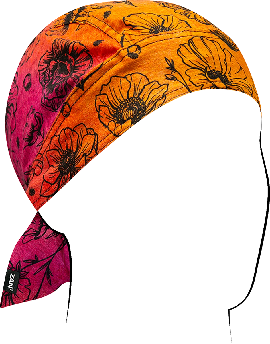 User-Friendly ZAN HEADGEAR Flydanna Head Wrap – Sunset Poppies Z210 Soft