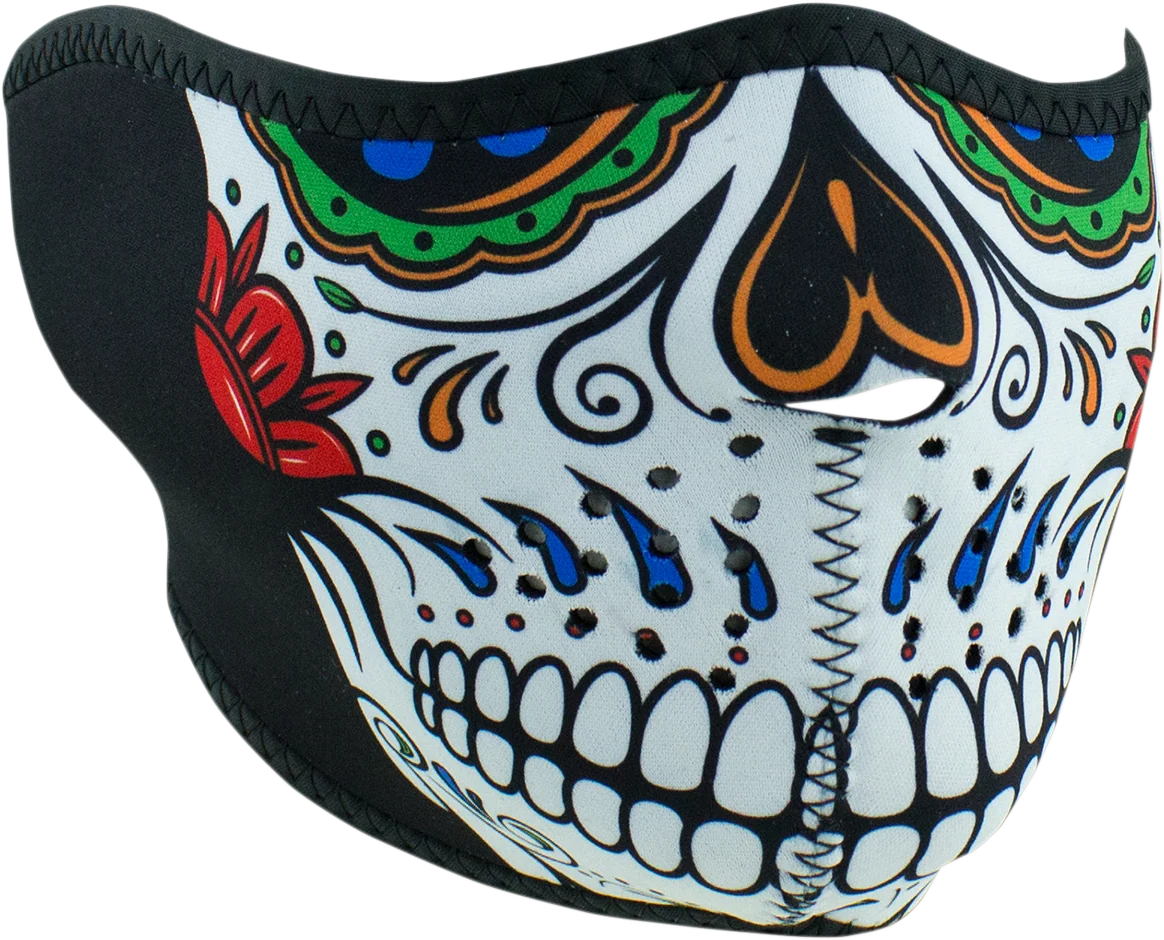 Healthy ZAN HEADGEAR Half Mask – Muerte Skull WNFM413H Casual