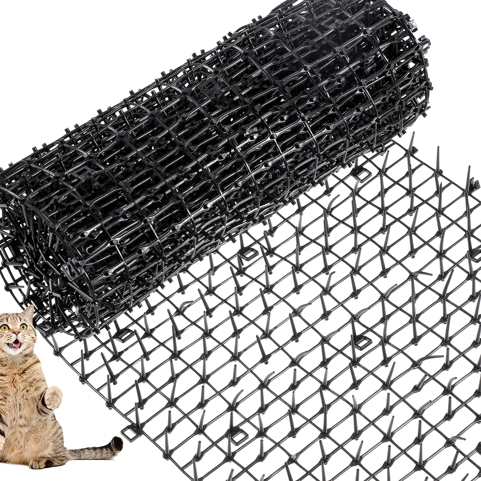 High-Grade Zopeal 6.5ft Cat Repellent Mat with 8 Stakes 8 Ties – 79×12 in Indoor Outdoor Pet Deterrent Sophisticated