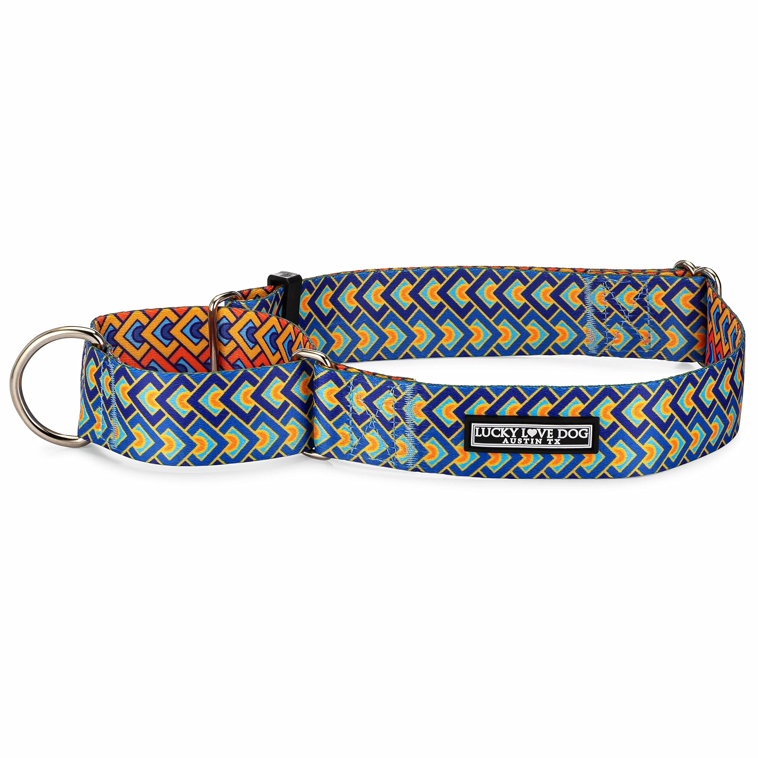 Fine Lucky Love Dog Wide Martingale Collar – No-Slip Durable 1.5-Inch Webbing for Training Walking Murphy X-Large High-End