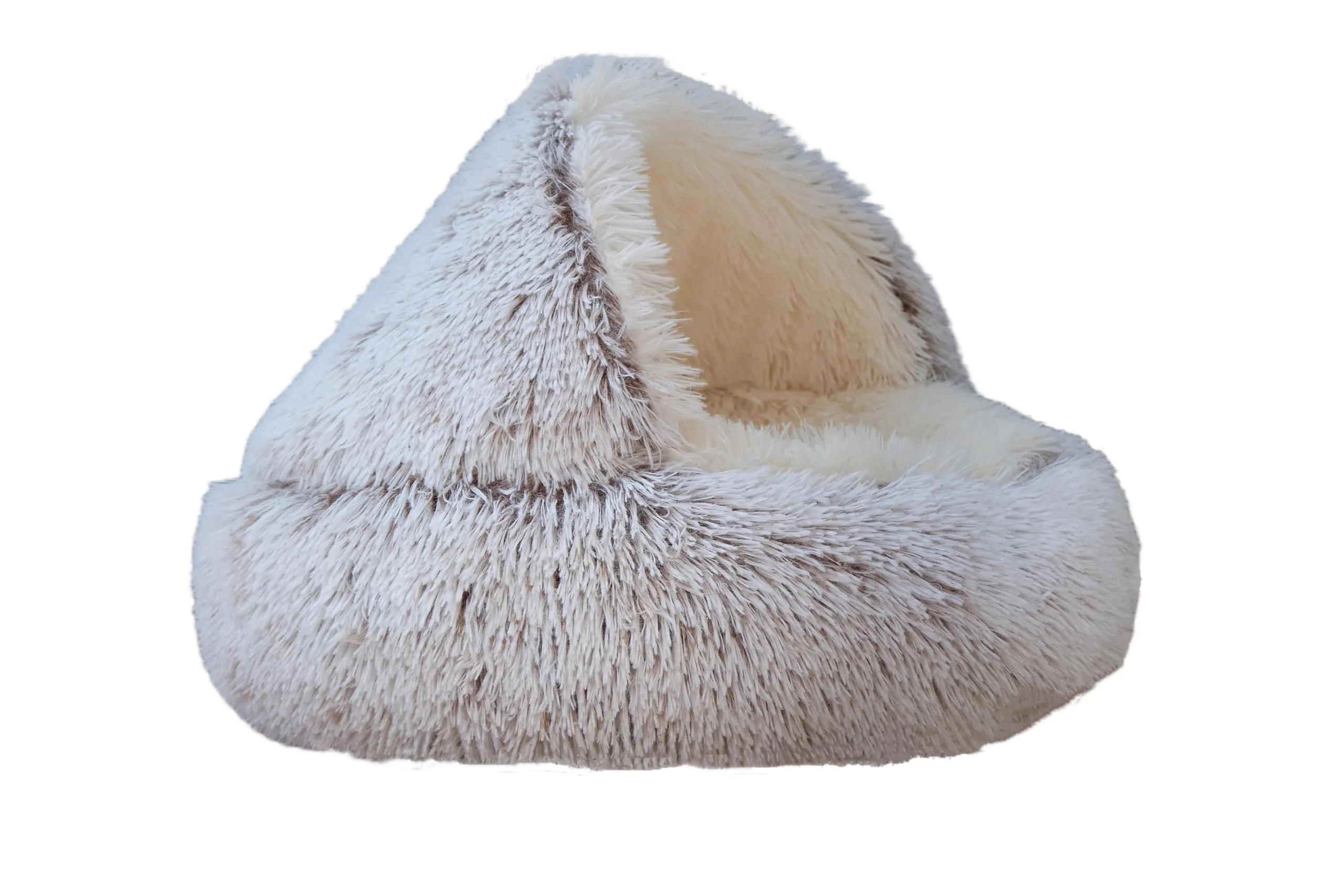 Original Design ZaneSun Calming Round Bed Hooded Cat Cave – 20×20 in Coffee Efficient