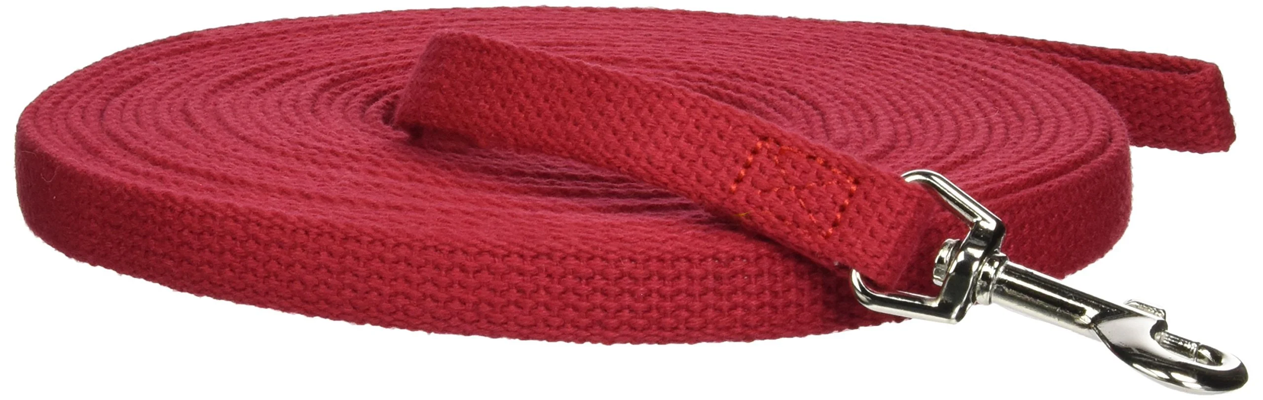 Original Design OmniPet Cotton Dog Training Lead – 30 ft Red Luxury