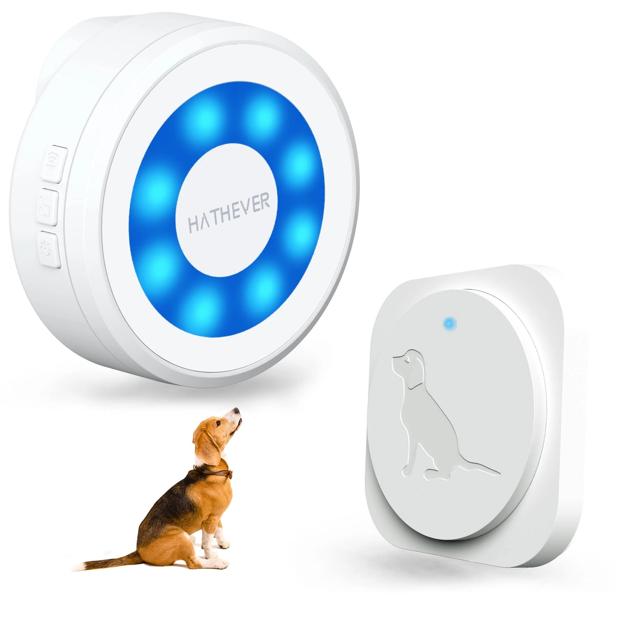 Top-Quality Hathever Dog Doorbell – Wireless Training Door Bell with 1000ft Range IP65 Button Breathable