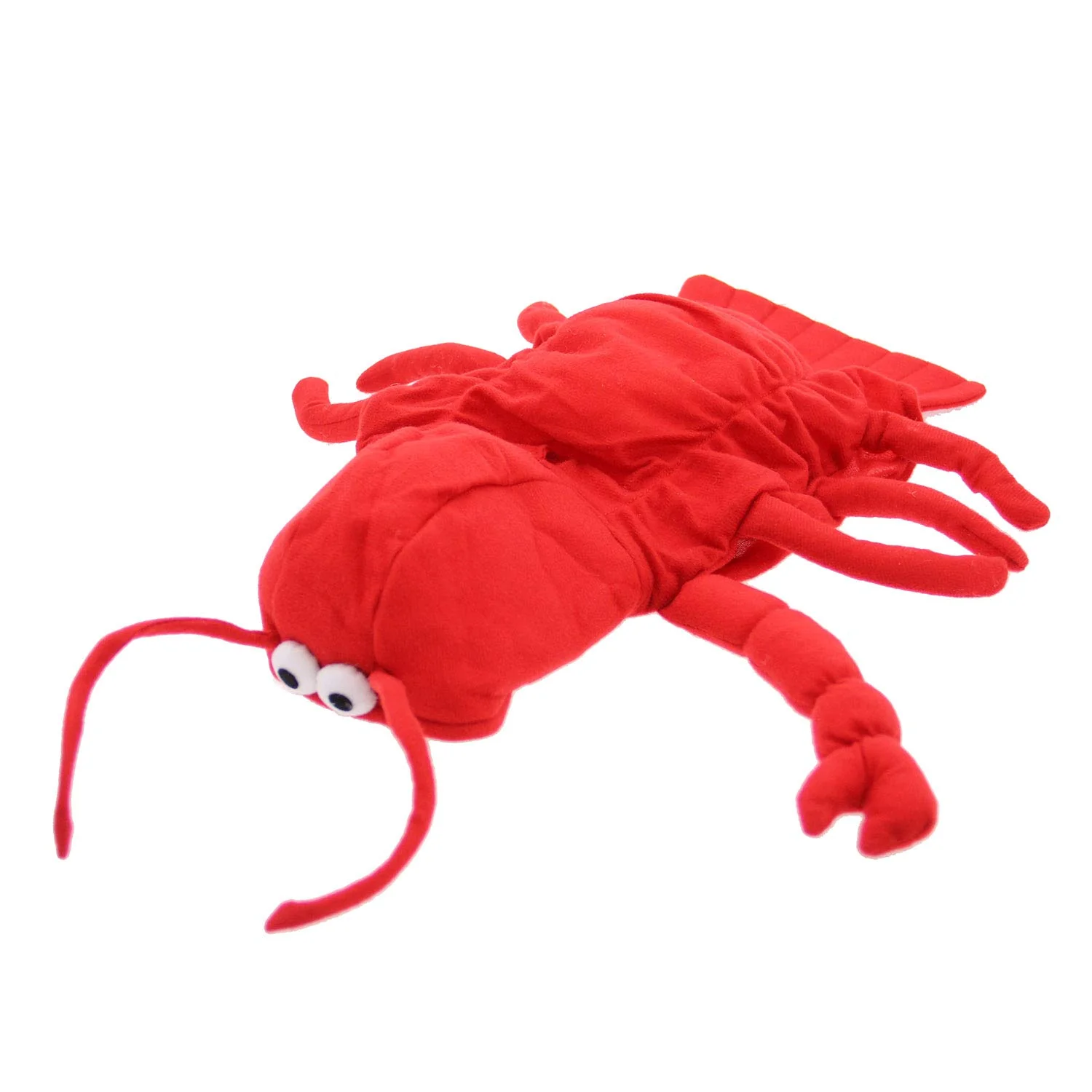 Reusable Casual Canine Lobster Paws Dog Costume – Small 12in Red-Orange Fine