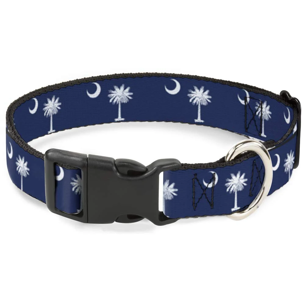 Durable Buckle-Down 18–32in South Carolina Flags Plastic Clip Collar – Wide 1.5in Responsible