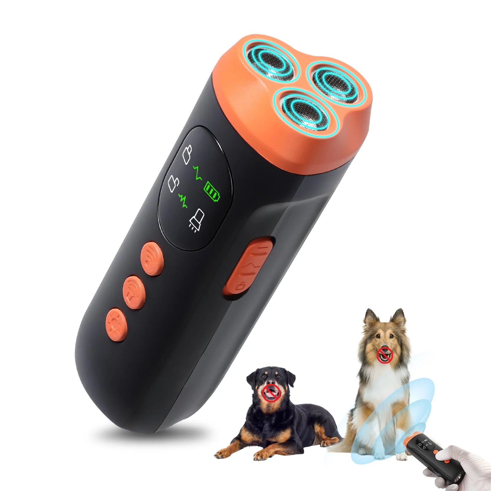 Trusted Zanthoxa Dog Bark Deterrent Device – Upgraded Ultrasonic 3 Modes LED Light Fast