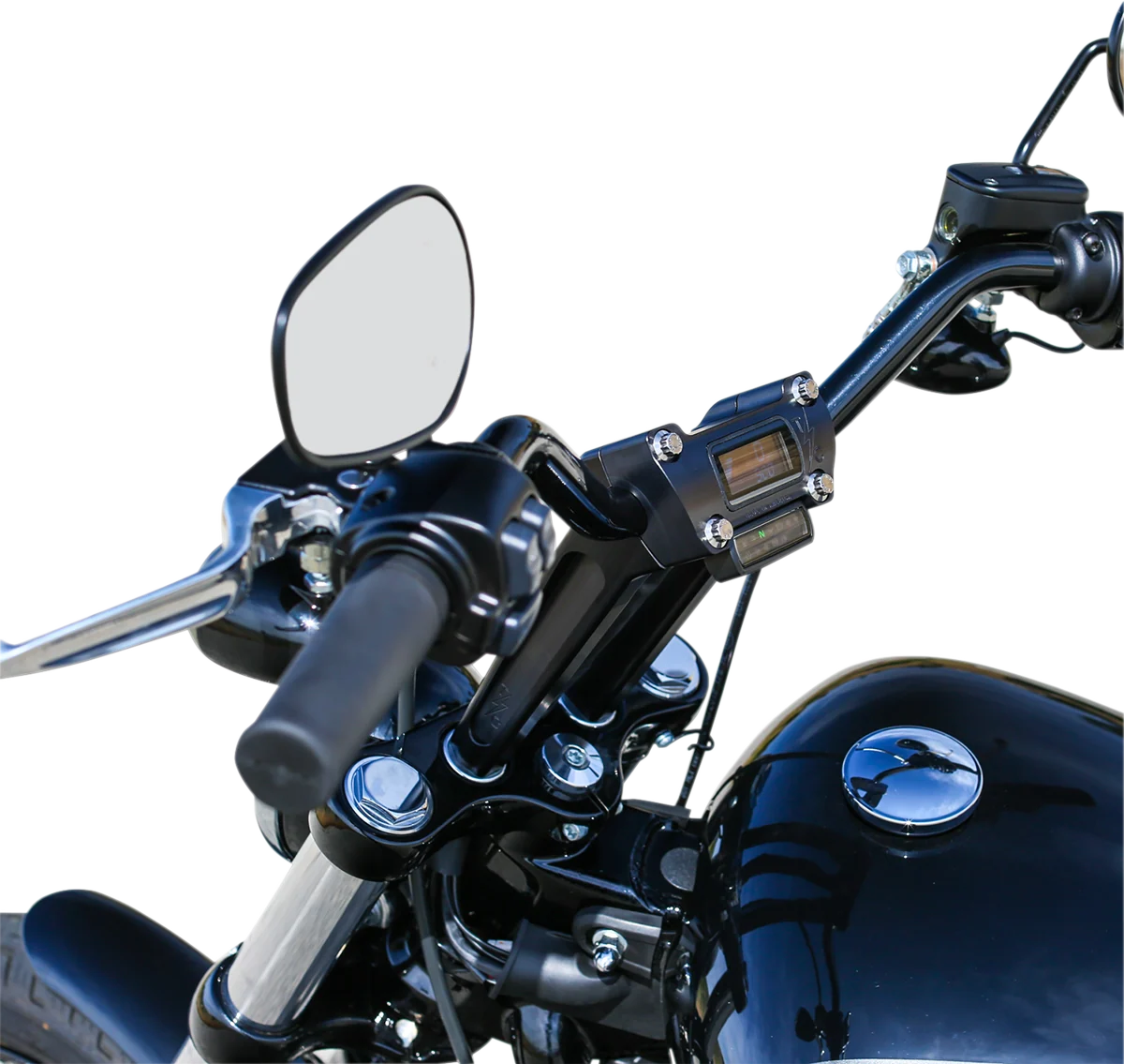 Exclusive THRASHIN SUPPLY CO. Risers – Straight – 8 – Gauge Cutout – Black TSC-8025-1 Healthy