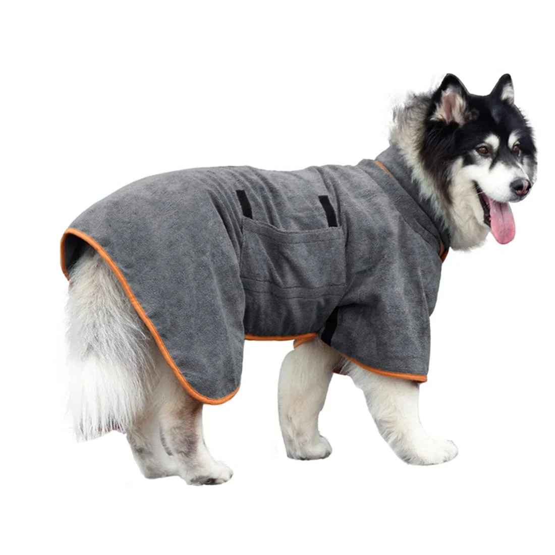 Exceptional Periflowin Dog Drying Coat Bathrobe – Ultra-Soft Microfibre Quick-Dry Pet Robe Reusable