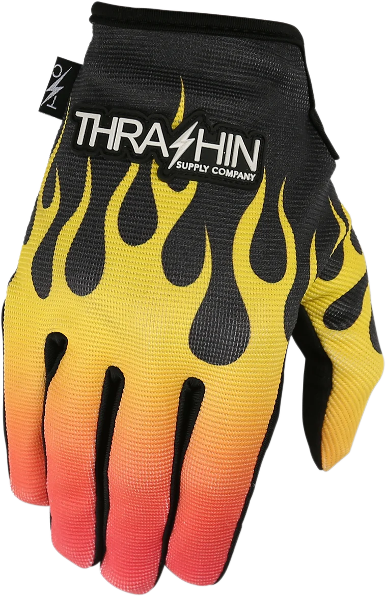 Effective THRASHIN SUPPLY CO. Stealth Gloves – Flame – Medium SV1-07-09 Recyclable