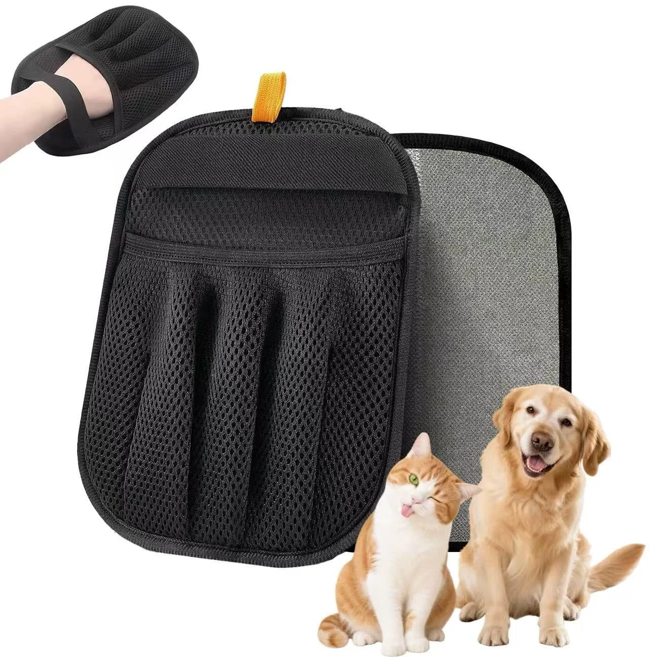 Healthy mirkir 2PCS Pet Hair Removal Gloves – Five-Finger Electrostatic Brush Premium