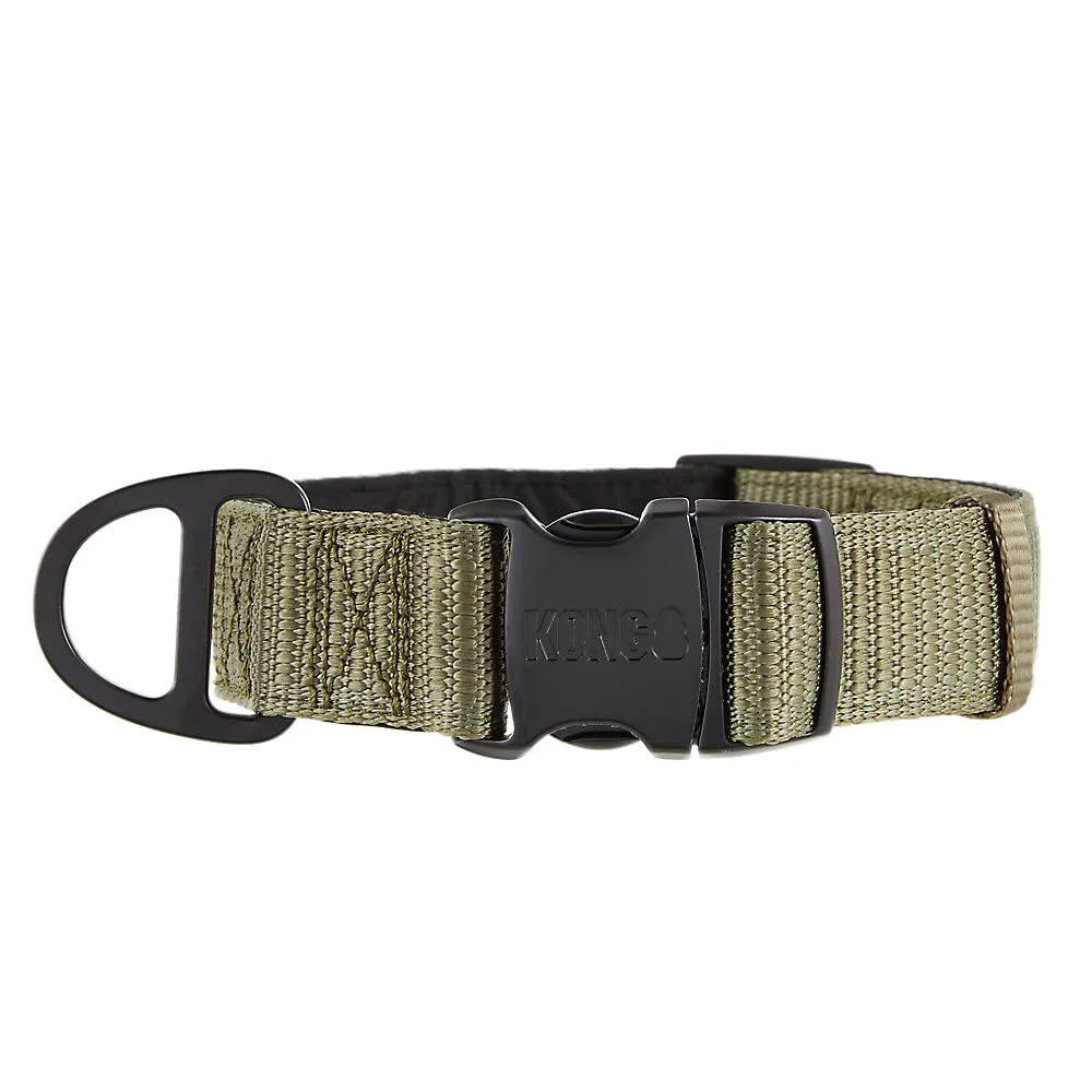 Authentic KONG Max HD Ultra Durable Neoprene Padded Dog Collar – Medium Green High-Performance