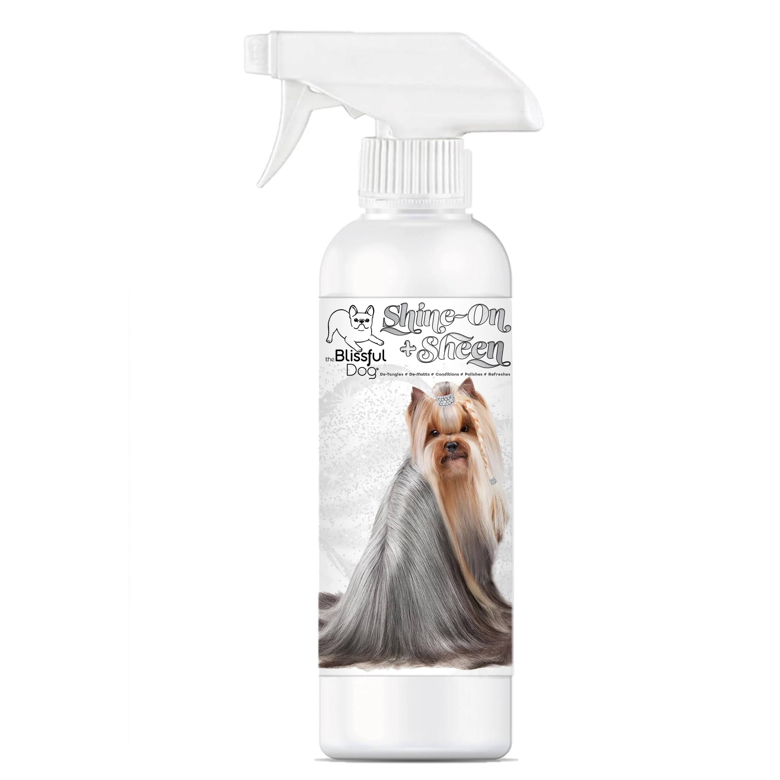World-Class The Blissful Dog Shine-On Sheen Coat Spray — Detangler Leave-In Conditioner 16 oz Trendy