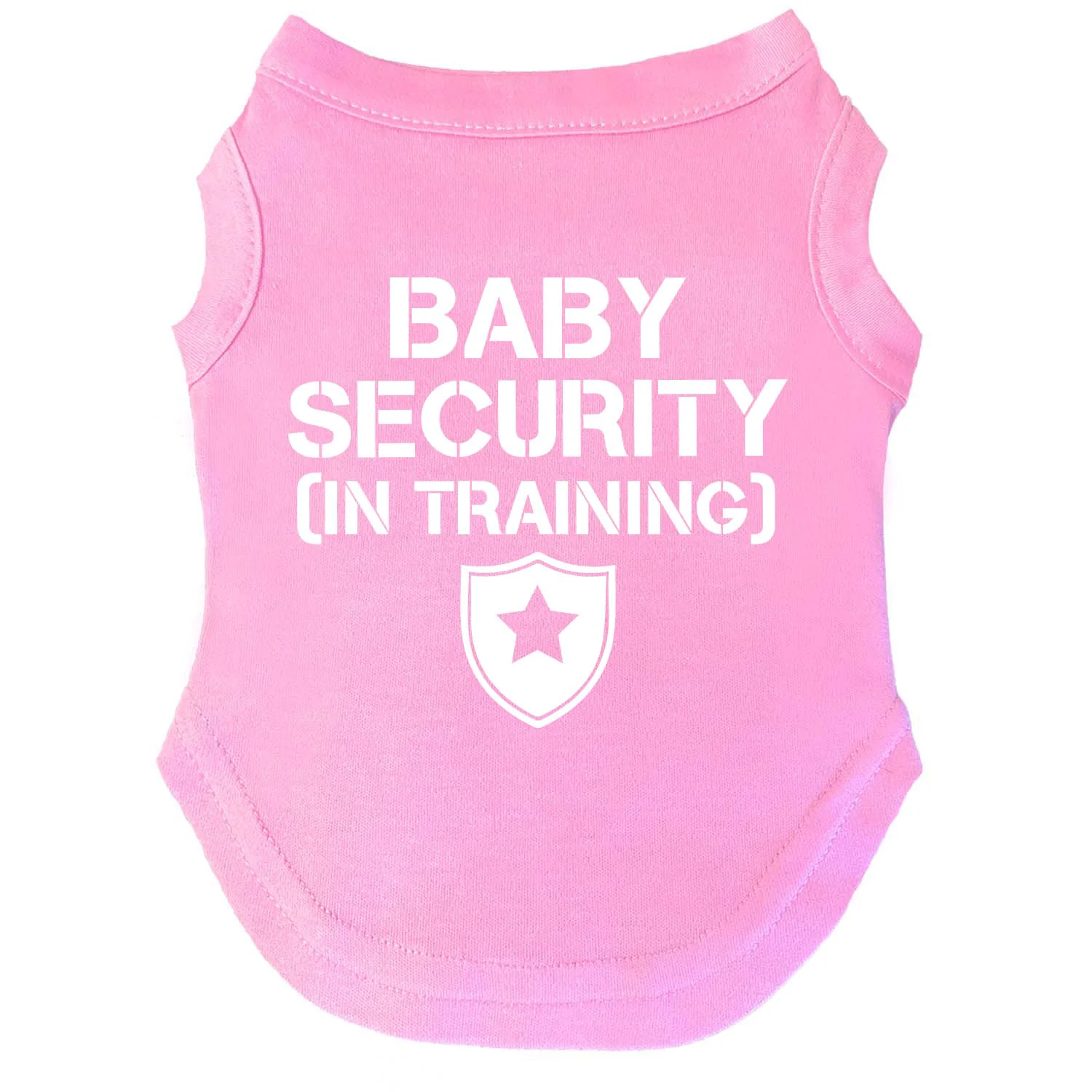 Next-Generation Tees Tails Baby Security in Training Dog Tee – Sleeveless Pink Pregnancy Announcements Photoshoots World-Class