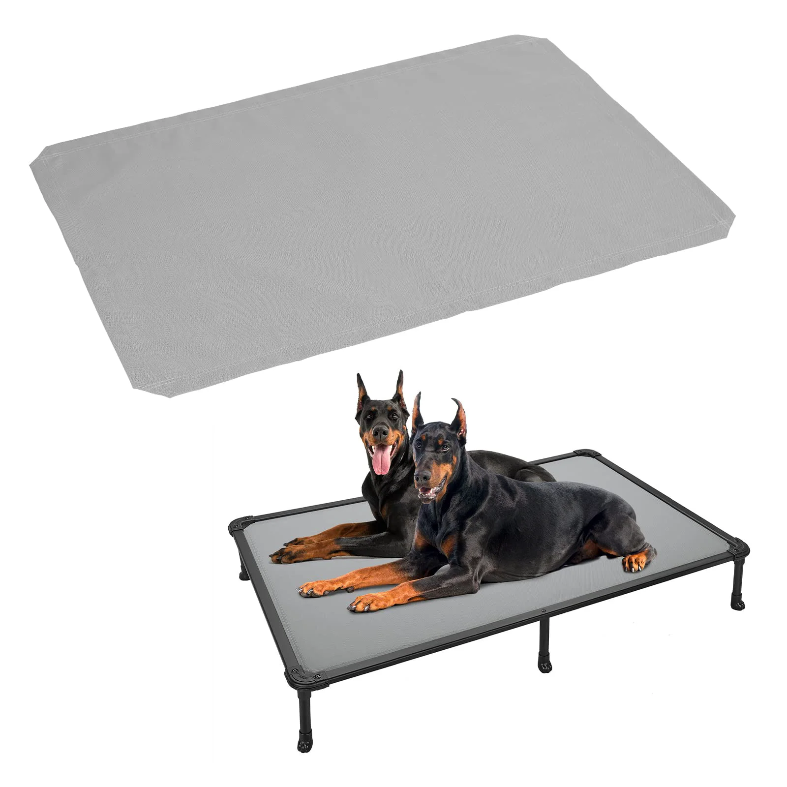 Excellent Veehoo Dog Bed Cover XXL Grey for CWC2002 2003 2203A B – Breathable Easy-Clean User-Friendly