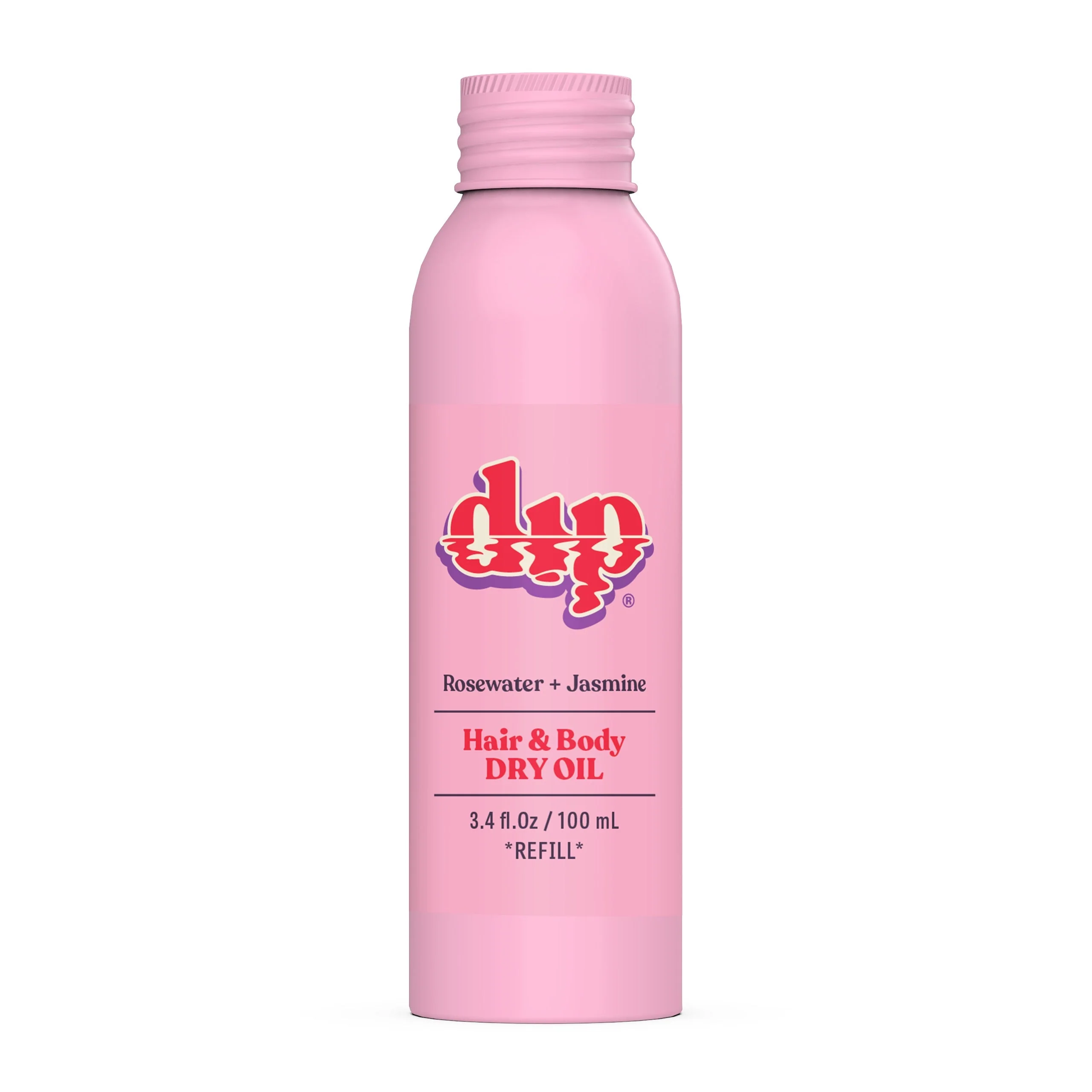 Premium Material Dip REFILL Hair Body Dry Oil – Rosewater Jasmine First-Class