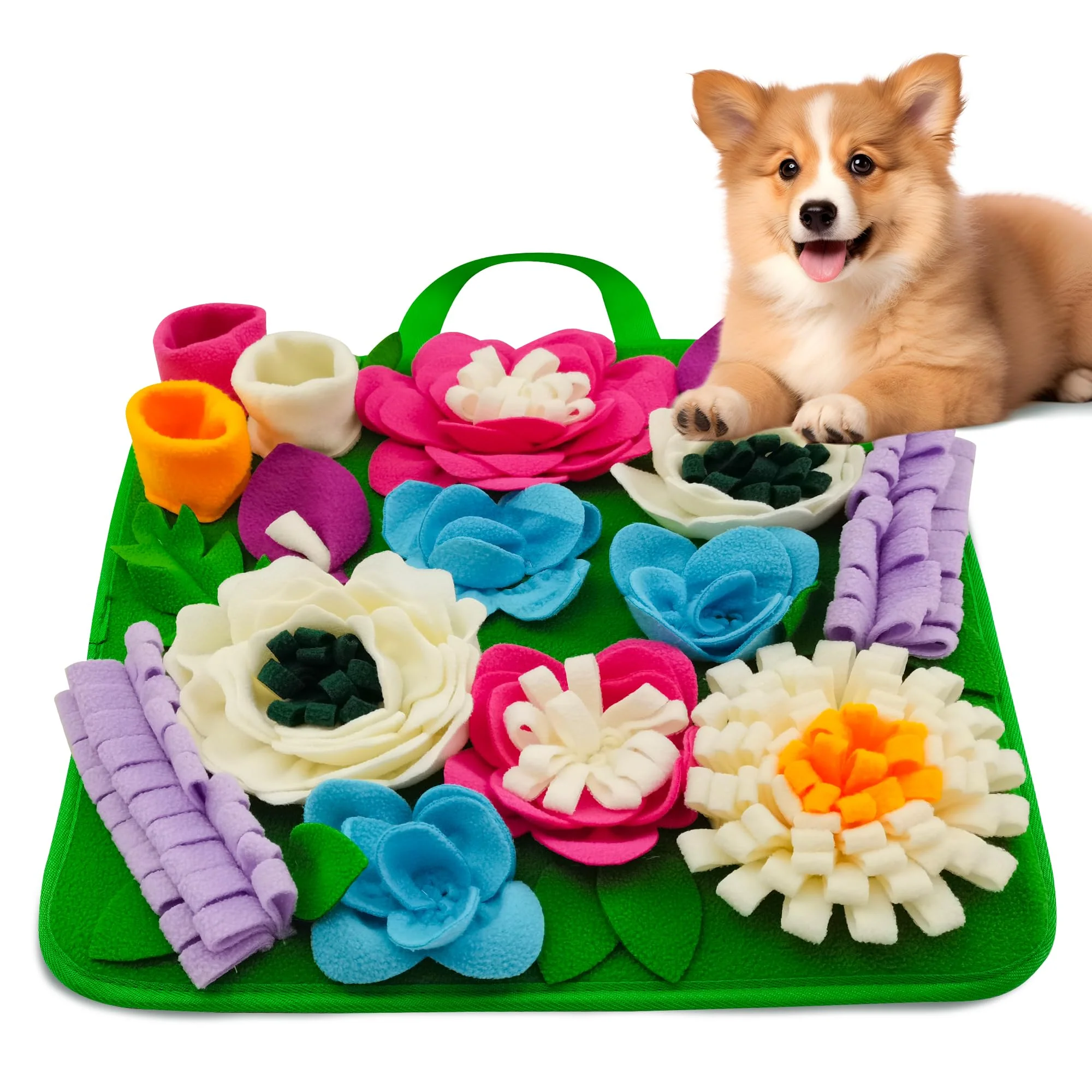 Solid Tesitehi Snuffle Mat for Dogs Cats – Slow-Feed Interactive Puzzle Non-Slip Portable Certified