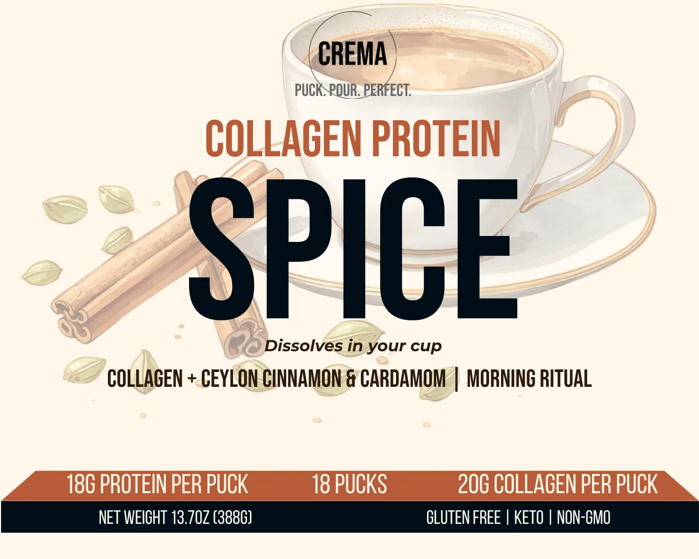 World-Class Crema Spice – Collagen ProteinSPICE High-End