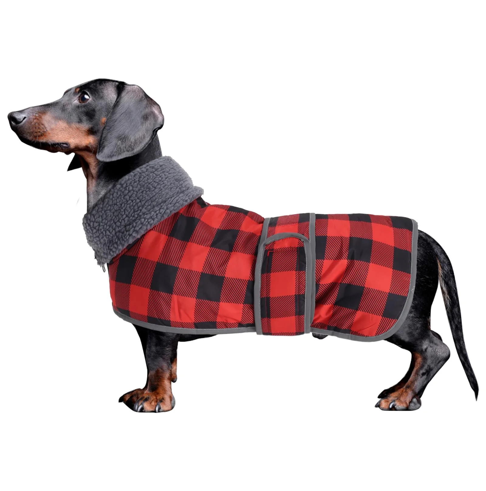 Luxury Geyecete Dachshund Winter Coat – Waterproof Quilted Jacket with Warm Fleece Lining Certified