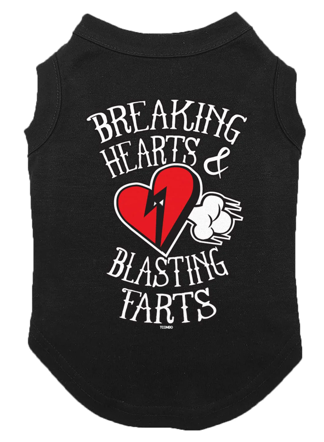 Consistent Tcombo Breaking Hearts Blastings Farts Dog Shirt – Black 3X-Large Comfortable